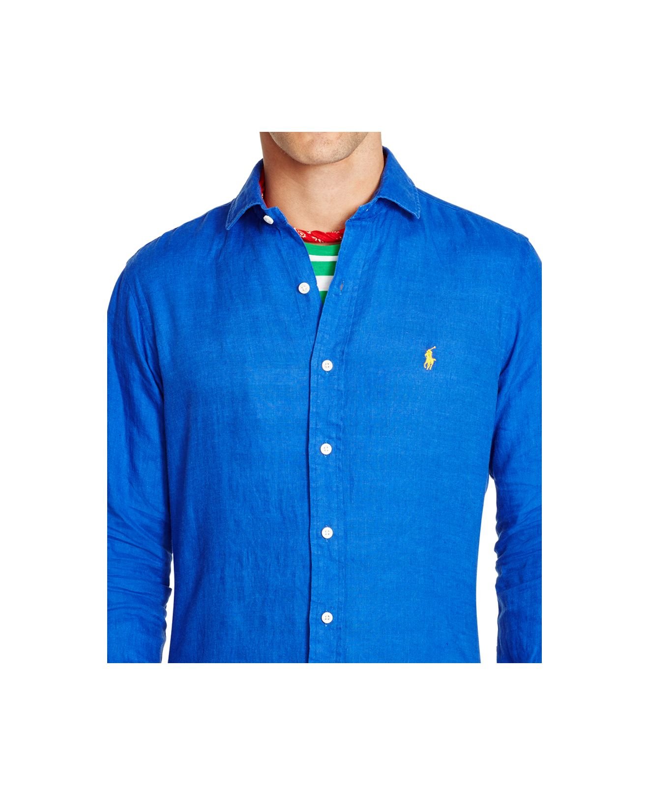 ralph lauren linnen shirt