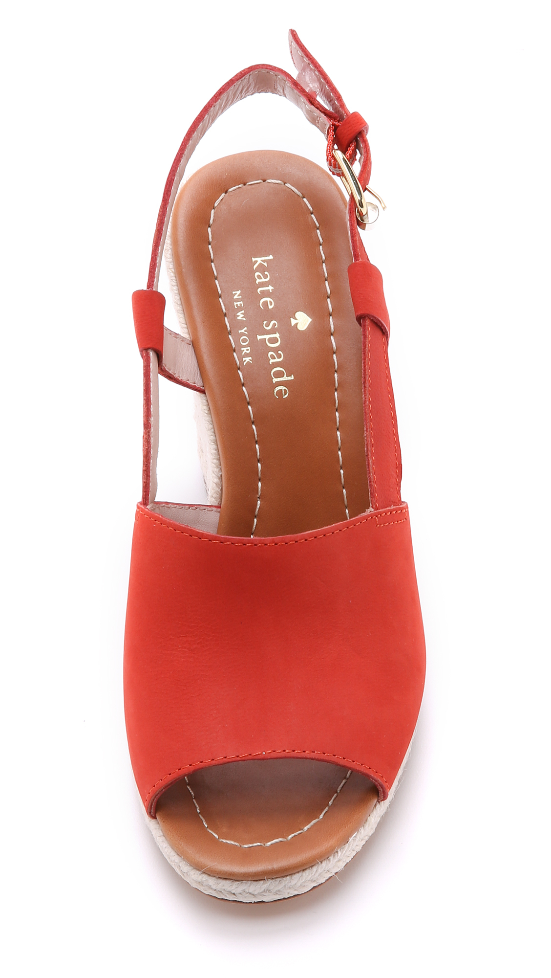 Kate Spade Bowdon Wedge Espadrilles - Tomato Red in Red - Lyst