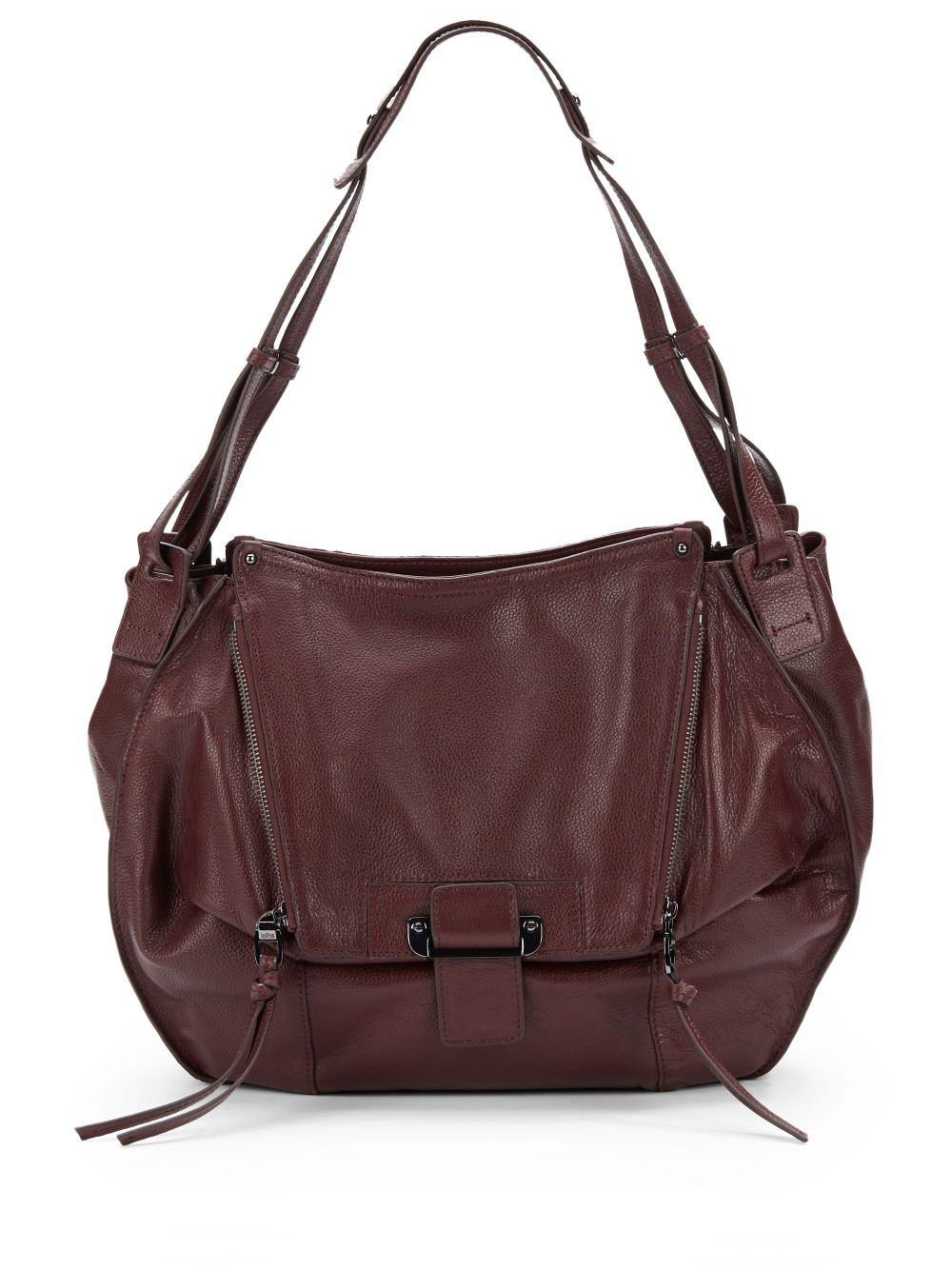 Kooba Leather Shoulder Bag in Purple (wineberry) | Lyst
