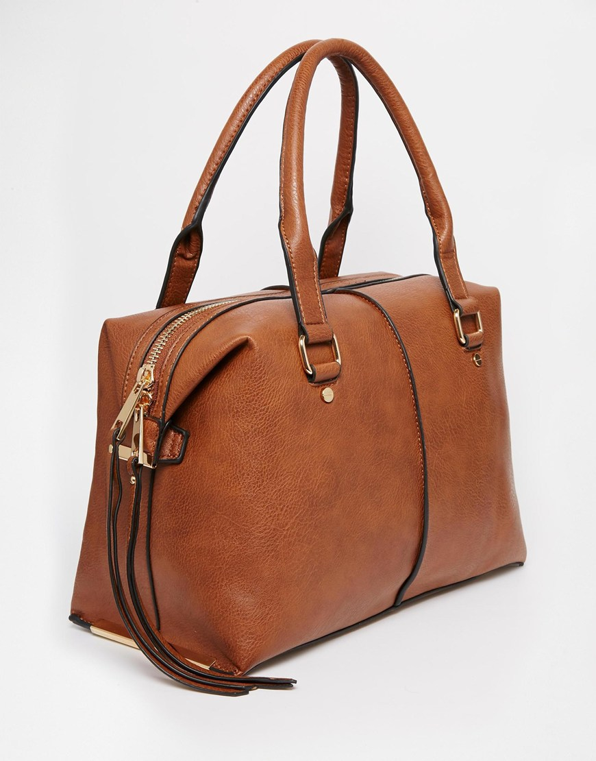 ALDO Soft Bag With Seam Detail in Brown - Lyst