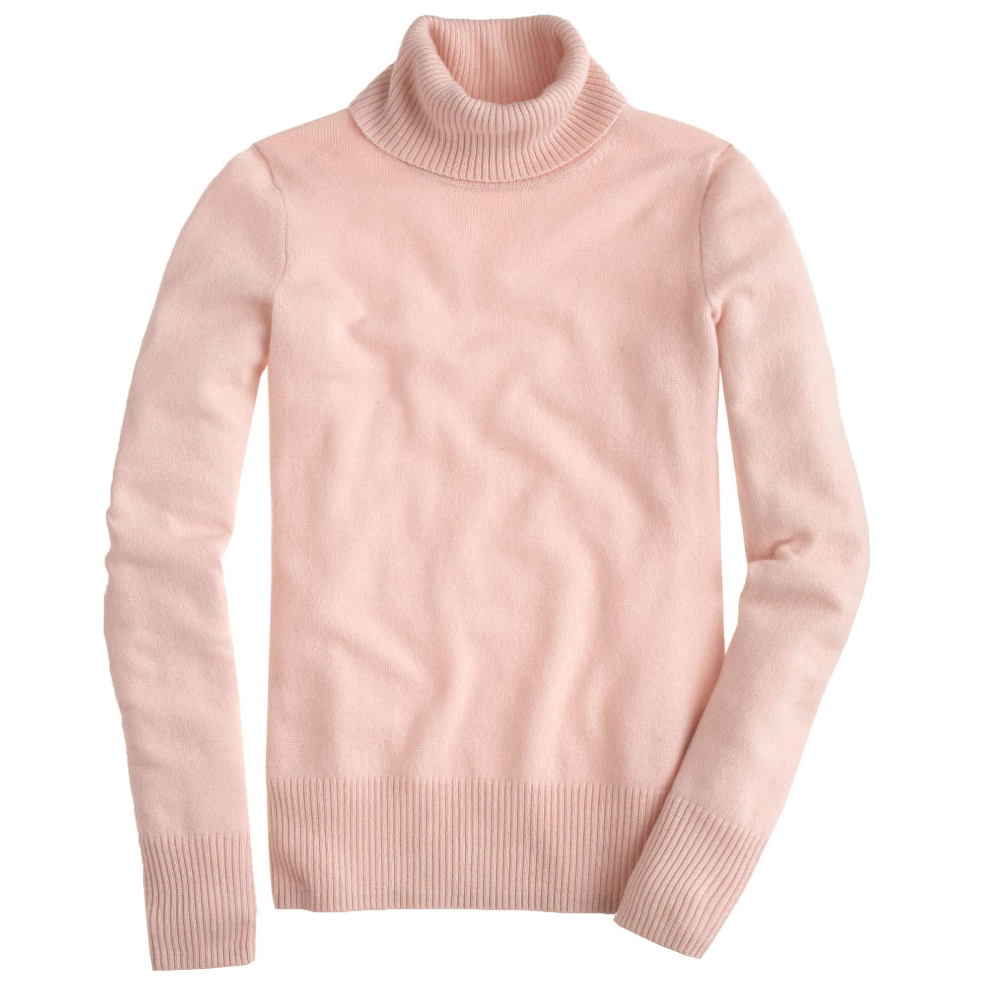 J.crew Collection Cashmere Turtleneck Sweater in Pink (pale pink) | Lyst