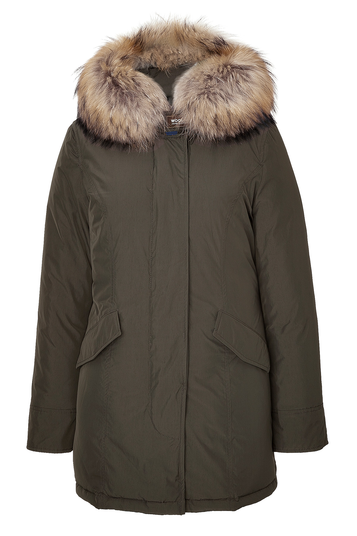 Lyst - Woolrich Womens Luxury Arctic Parka With Fur Trim in Green