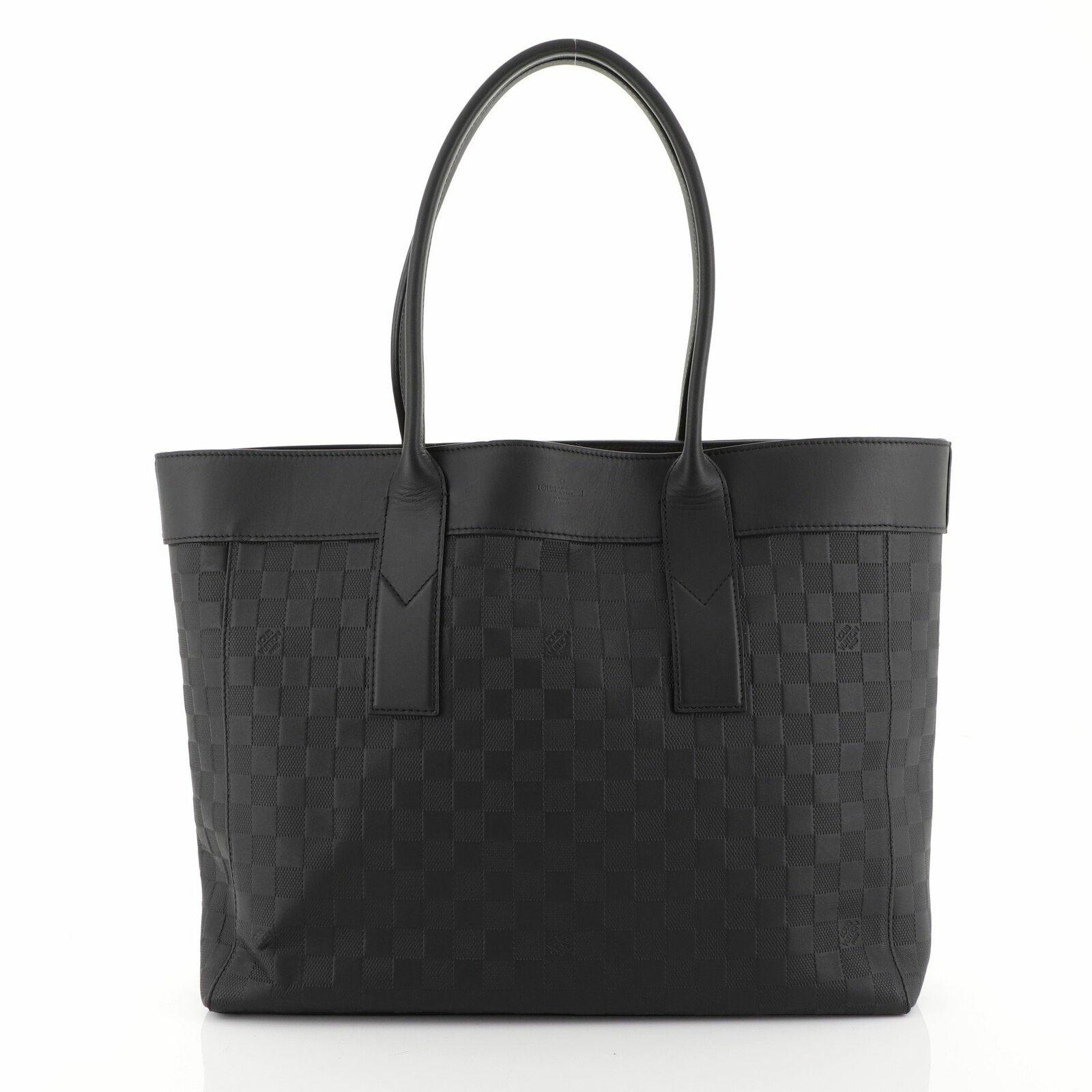 Louis Vuitton Cabas Voyage Damier Infini Leather in Black - Lyst