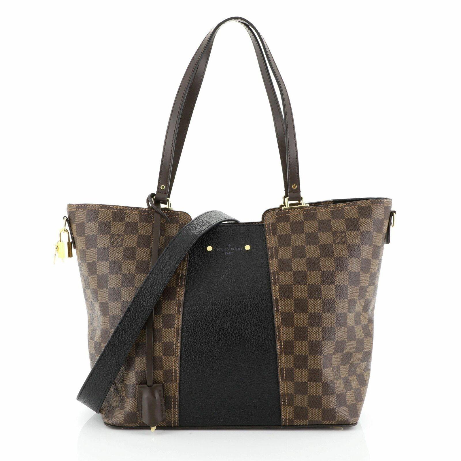 Louis Vuitton Jersey Handbag Damier With Leather - Lyst