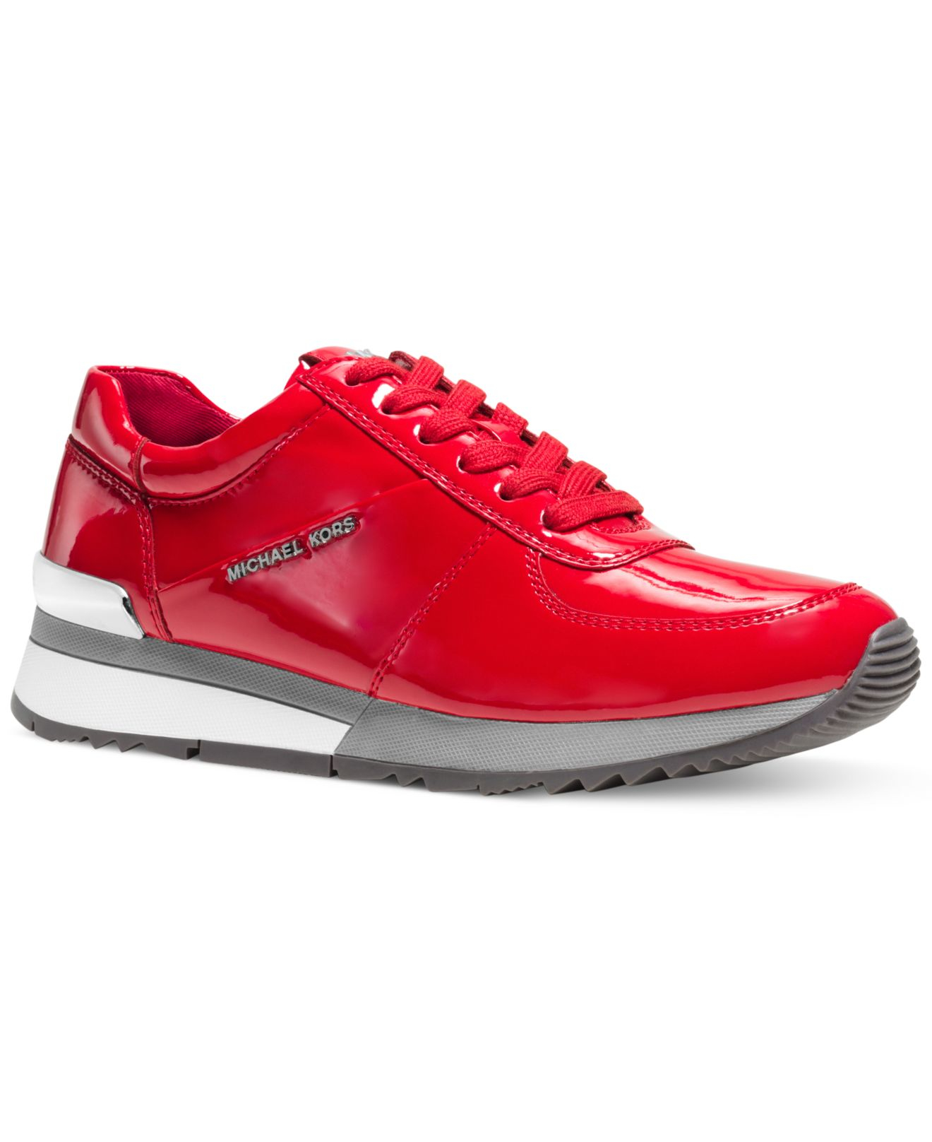 michael kors red quilted sneakers glam studded high top shoes - Marwood  VeneerMarwood Veneer