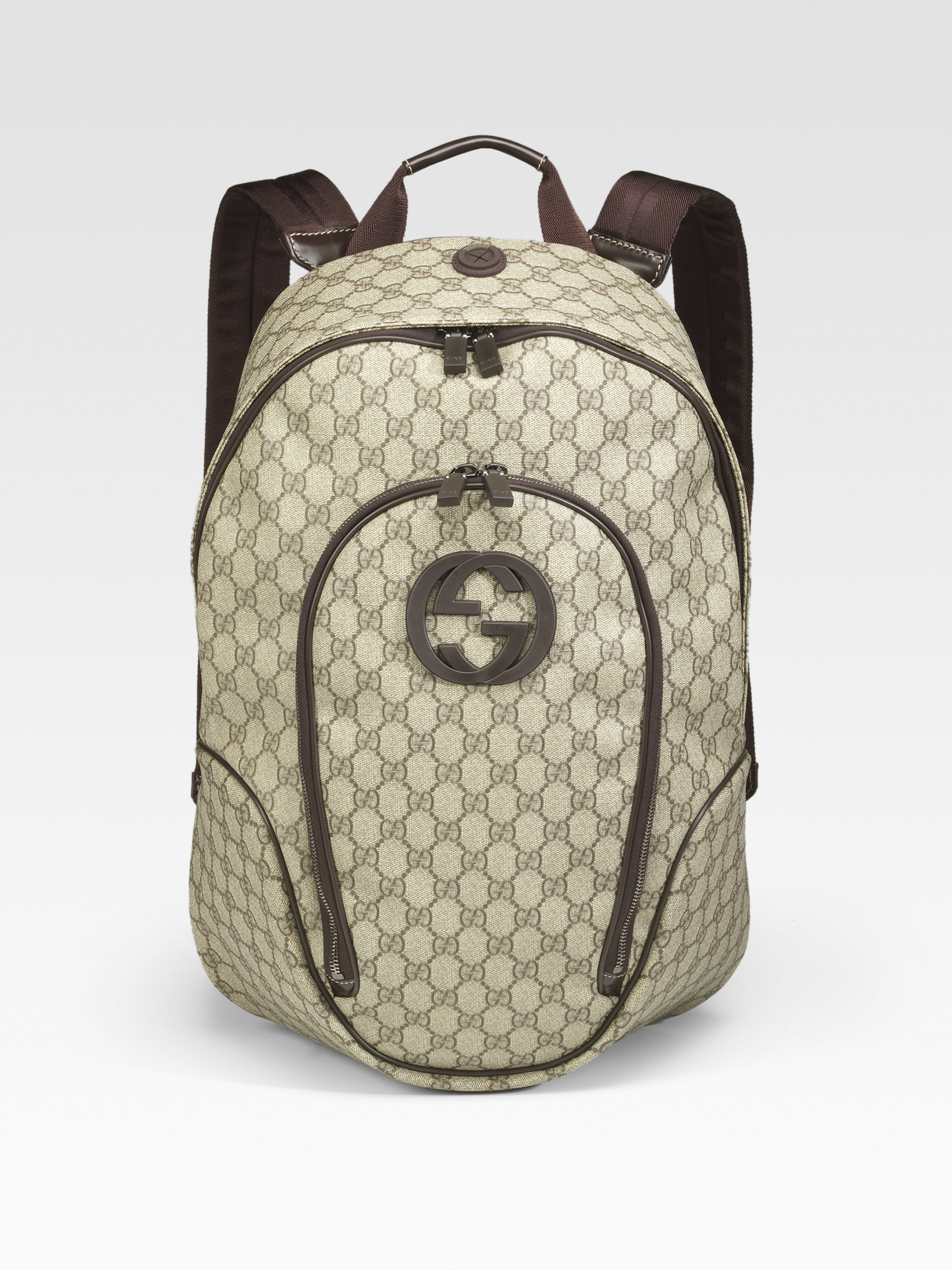 Gucci Gg Plus Backpack in Natural for Men | Lyst