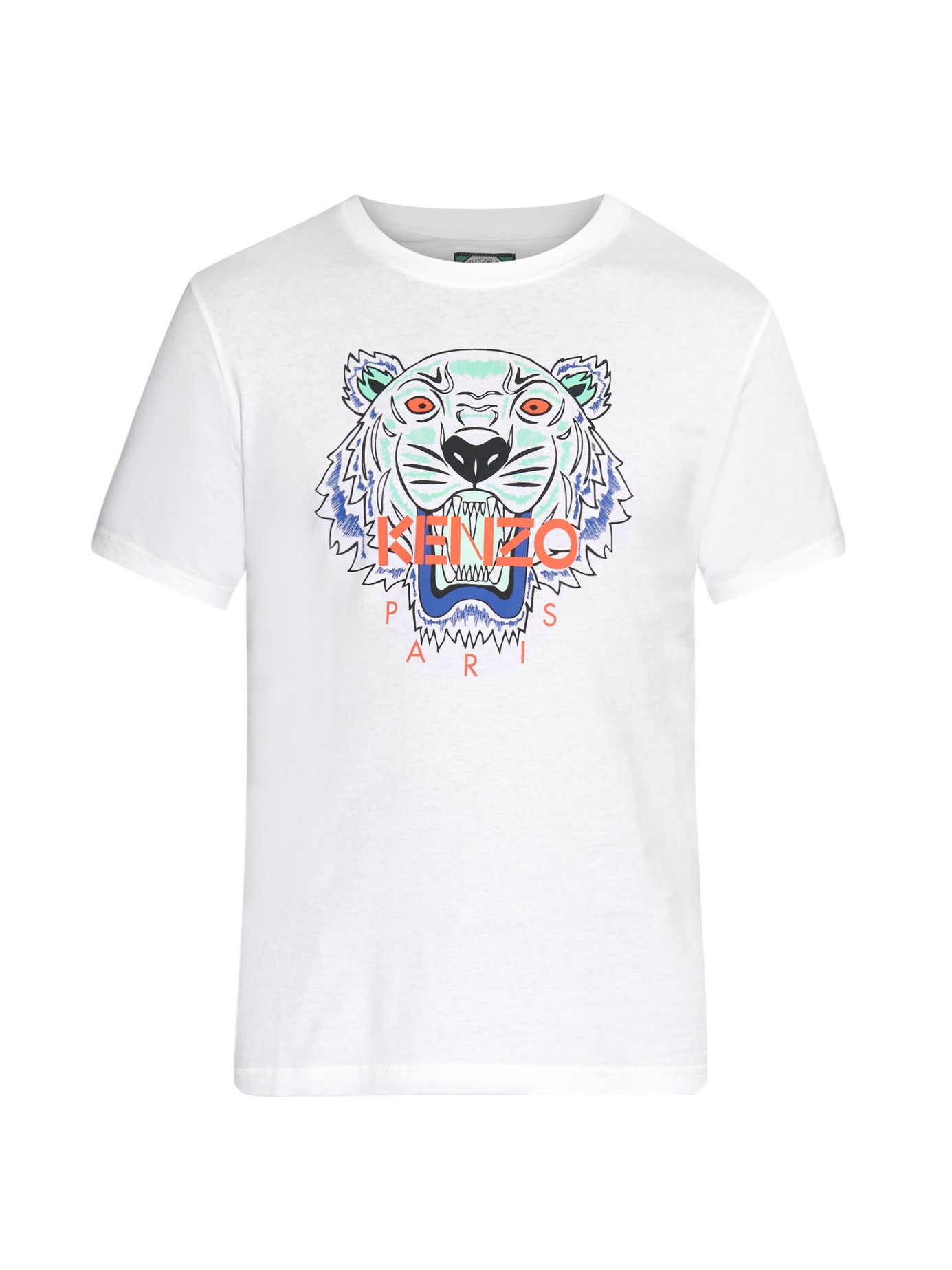 Lyst - Kenzo Tiger-Print T-Shirt in White for Men