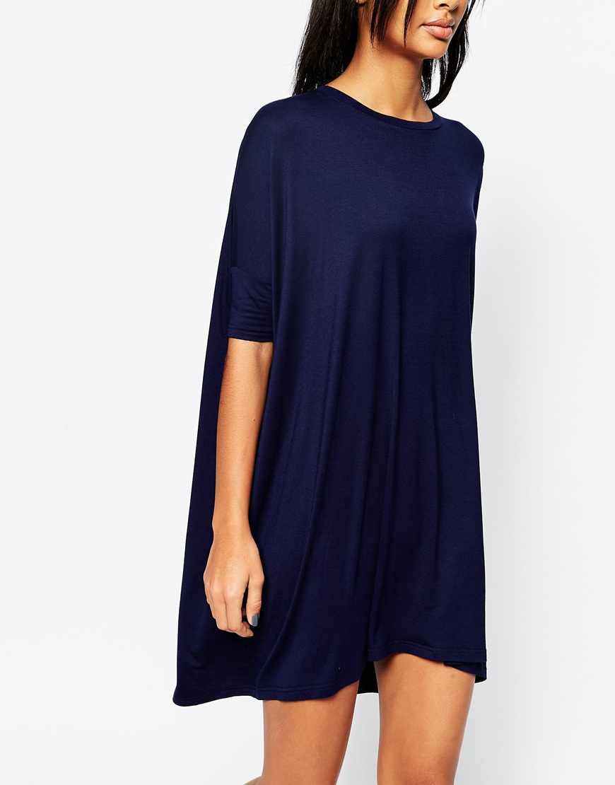 Asos The T shirt  Dress  in Blue  Lyst