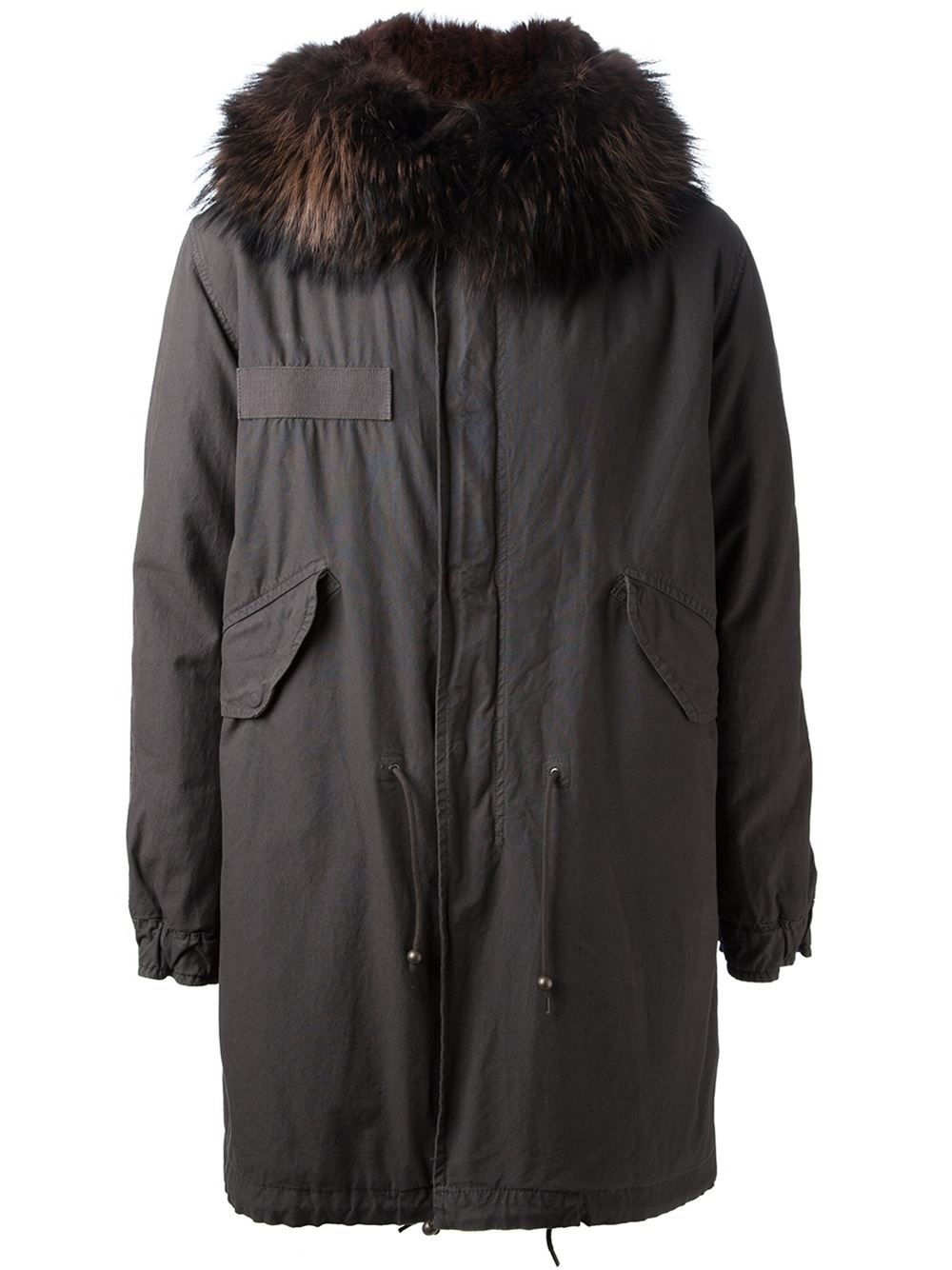 Lyst Mr & Mrs Italy Fur Collar Parka Coat in Brown for Men