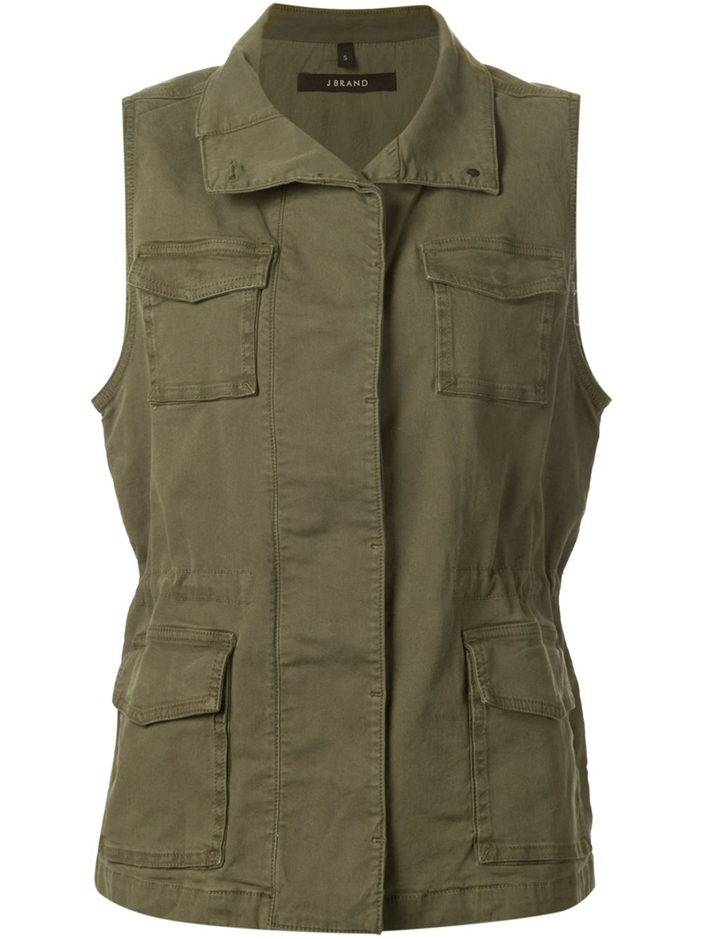 J brand Arden Military Vest in Green | Lyst