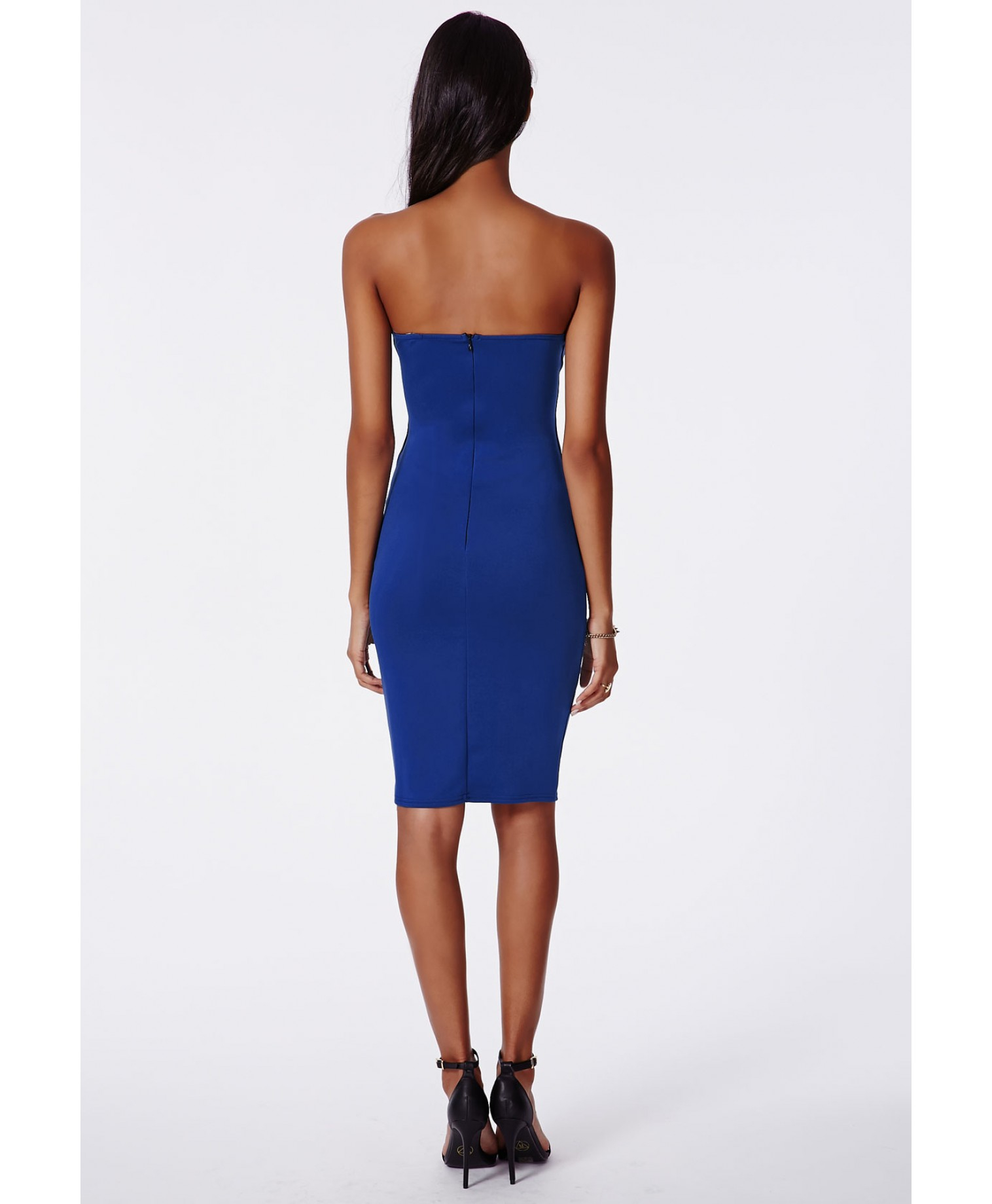blue bodycon midi