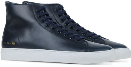 common projects blue sneakers