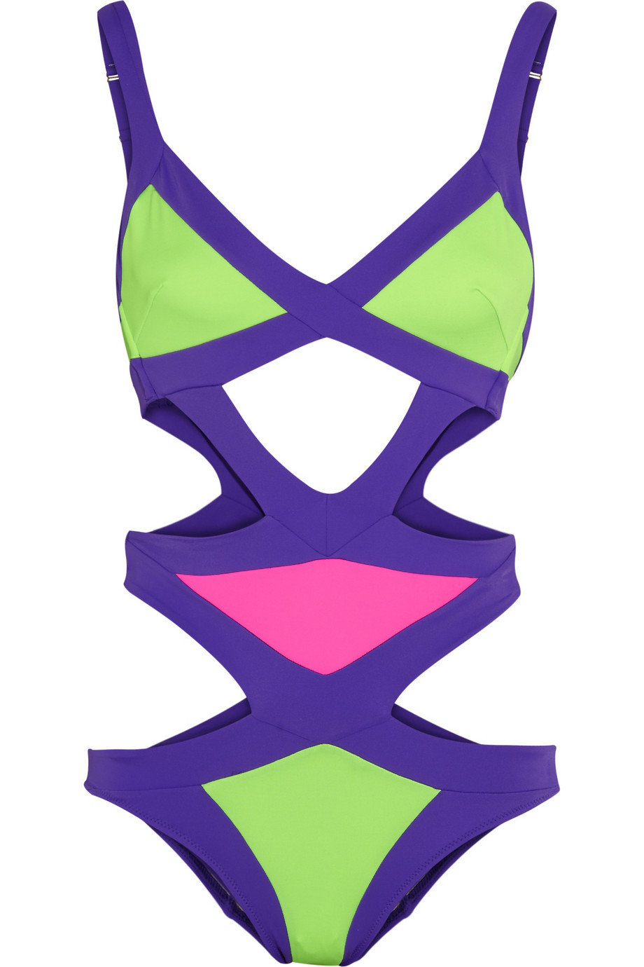 Lyst - Agent Provocateur Mazzy Cutout Swimsuit in Green