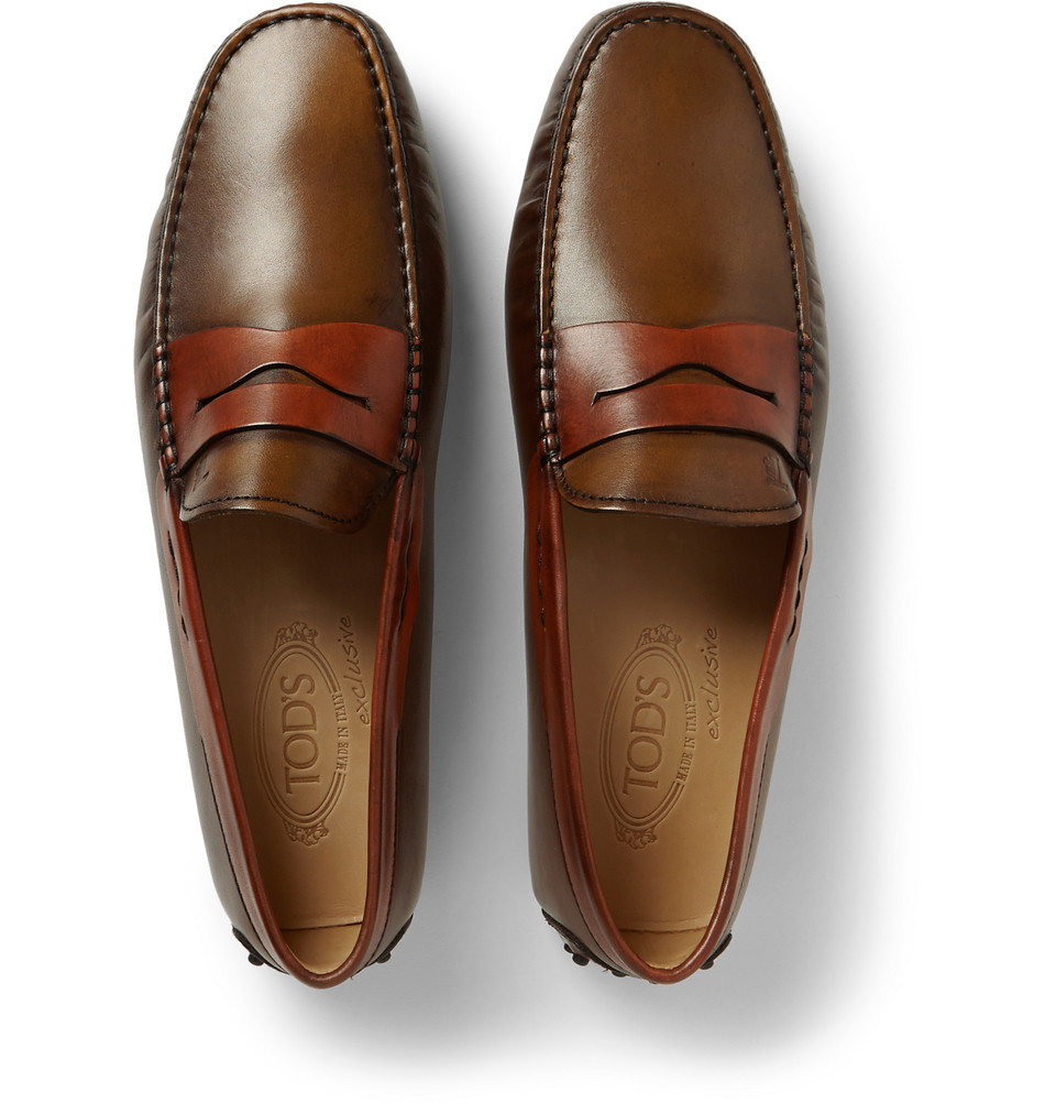 Lyst - Tod'S Gommino Leather Driving Shoes in Brown for Men