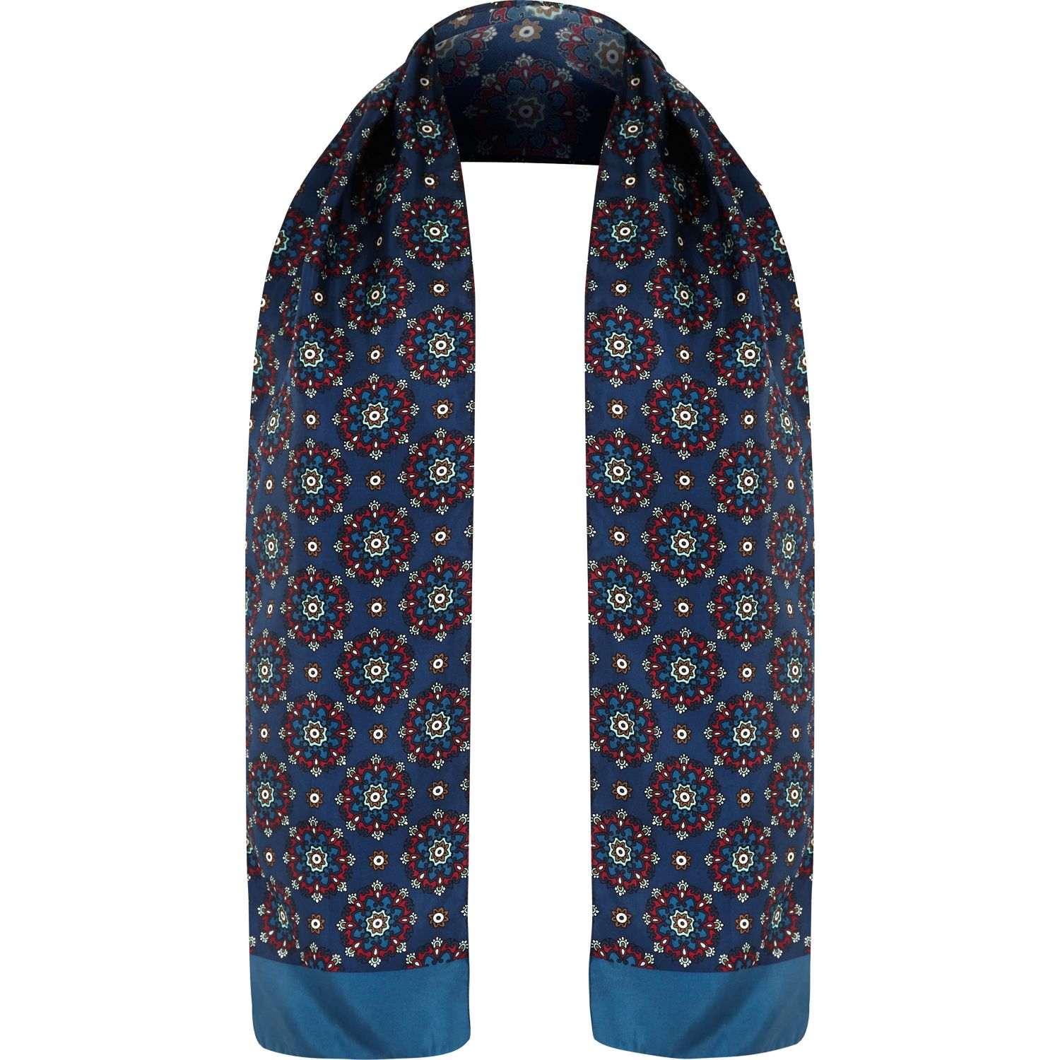 Lyst River Island Green Silk Tile Pattern Formal Scarf in Green for Men