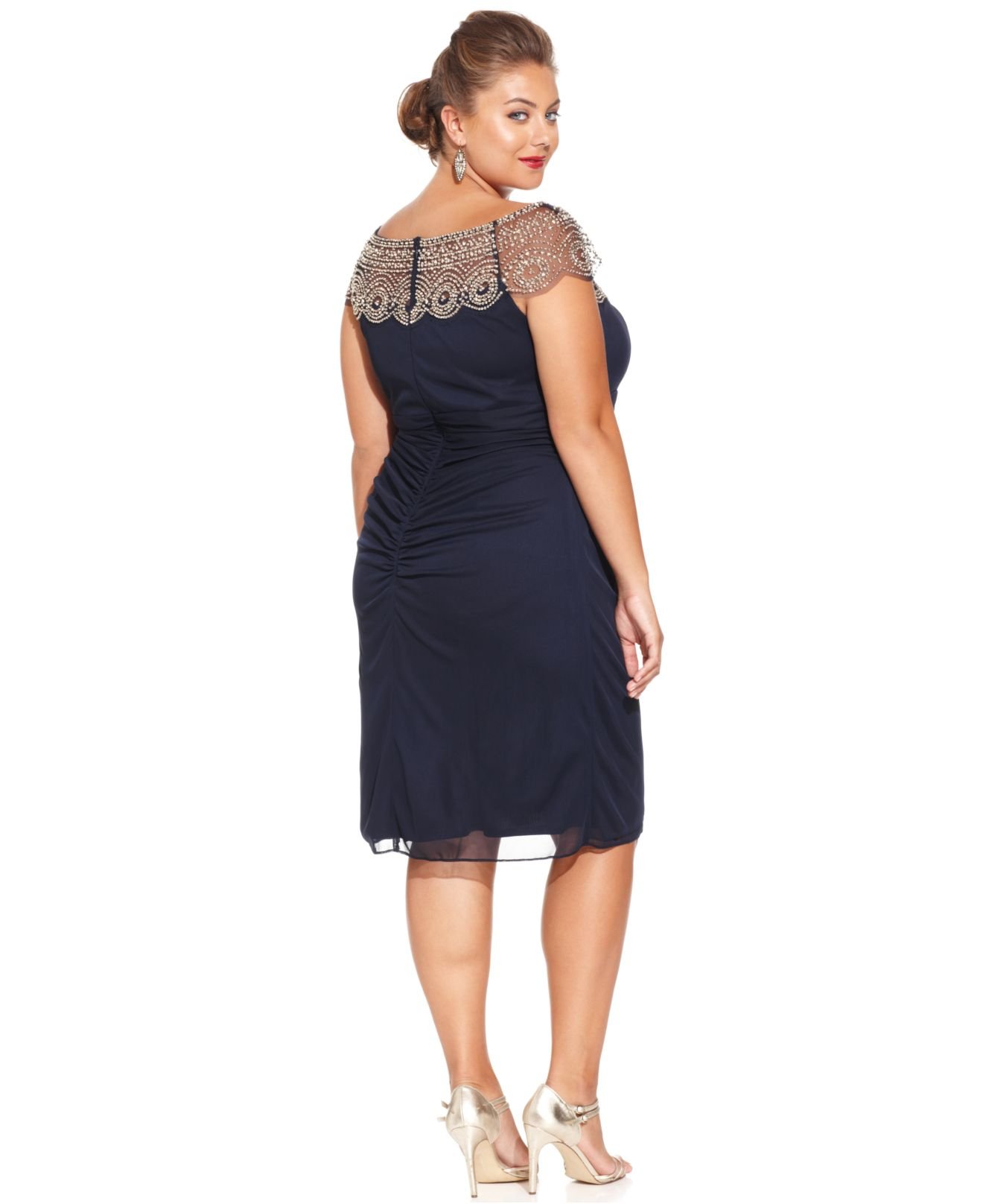 plus size cap sleeve dress