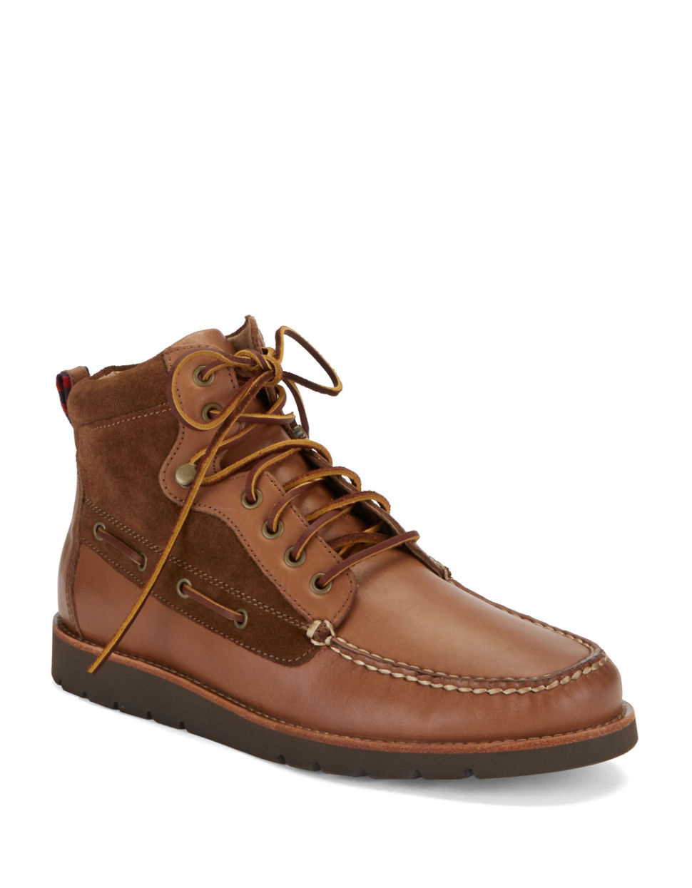Lyst - Polo ralph lauren Salisbury Leather High Top Boots in Brown for Men
