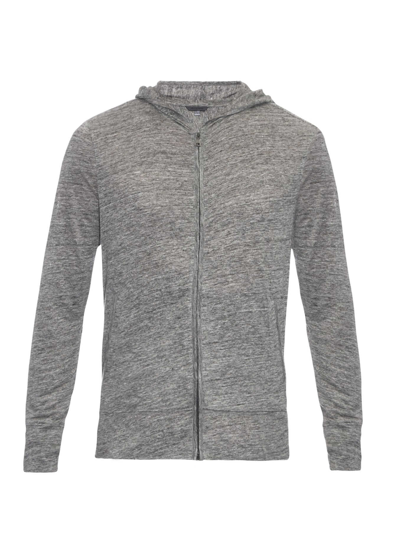 Lyst - John varvatos Linen-knit Hooded Jacket in Gray for Men