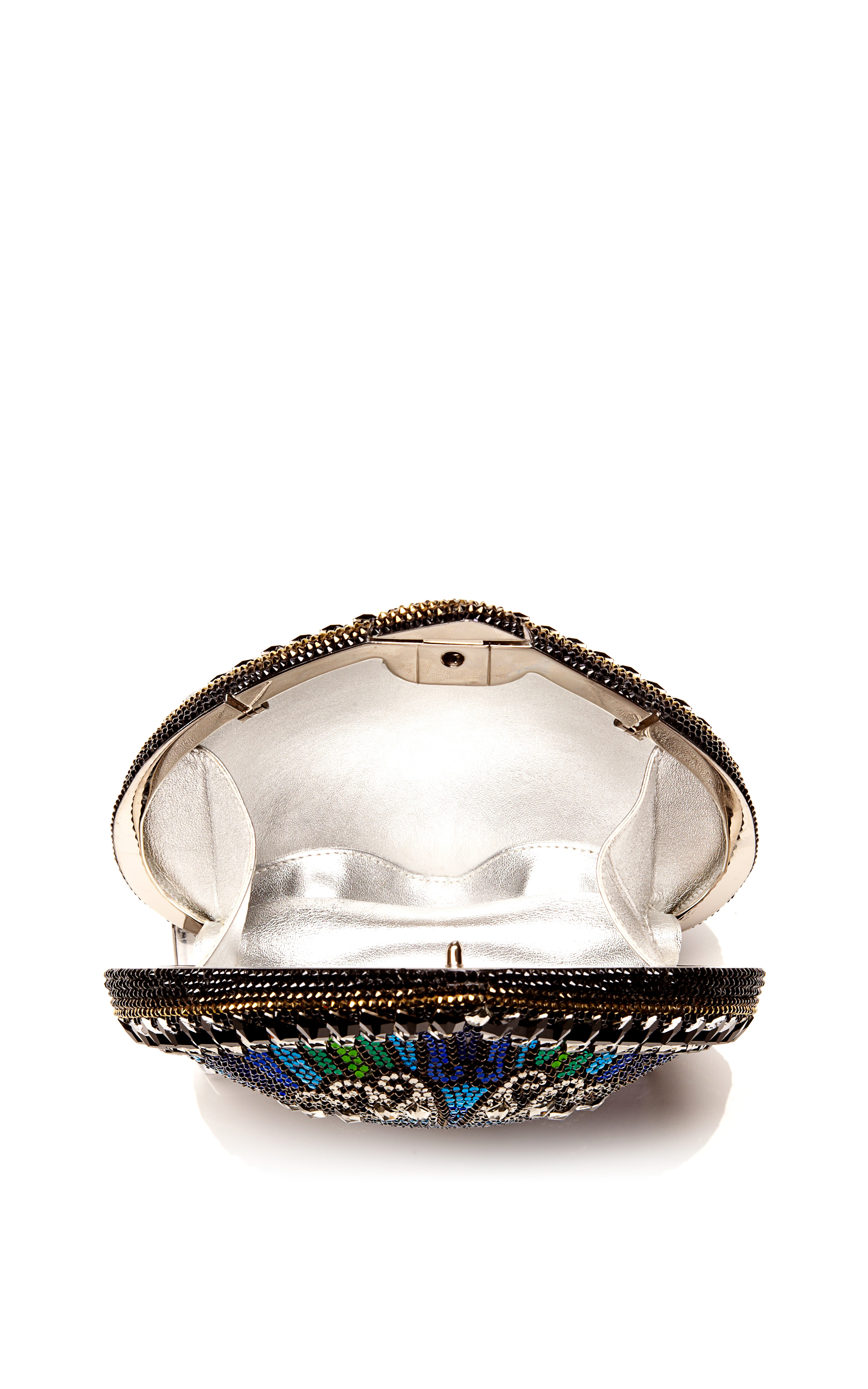 Judith leiber Khazana Punkah Fan Evening Bag in Blue Lyst