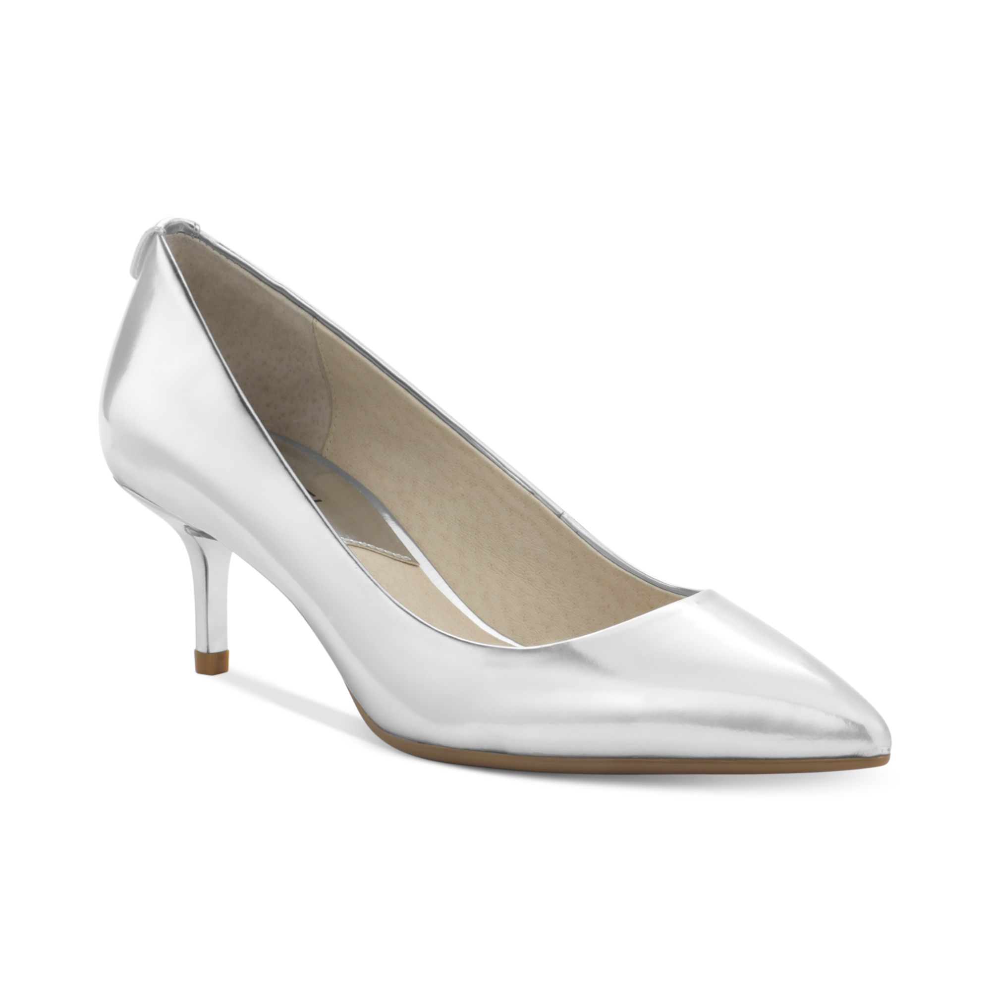 Michael kors kitten heel 2024 silver