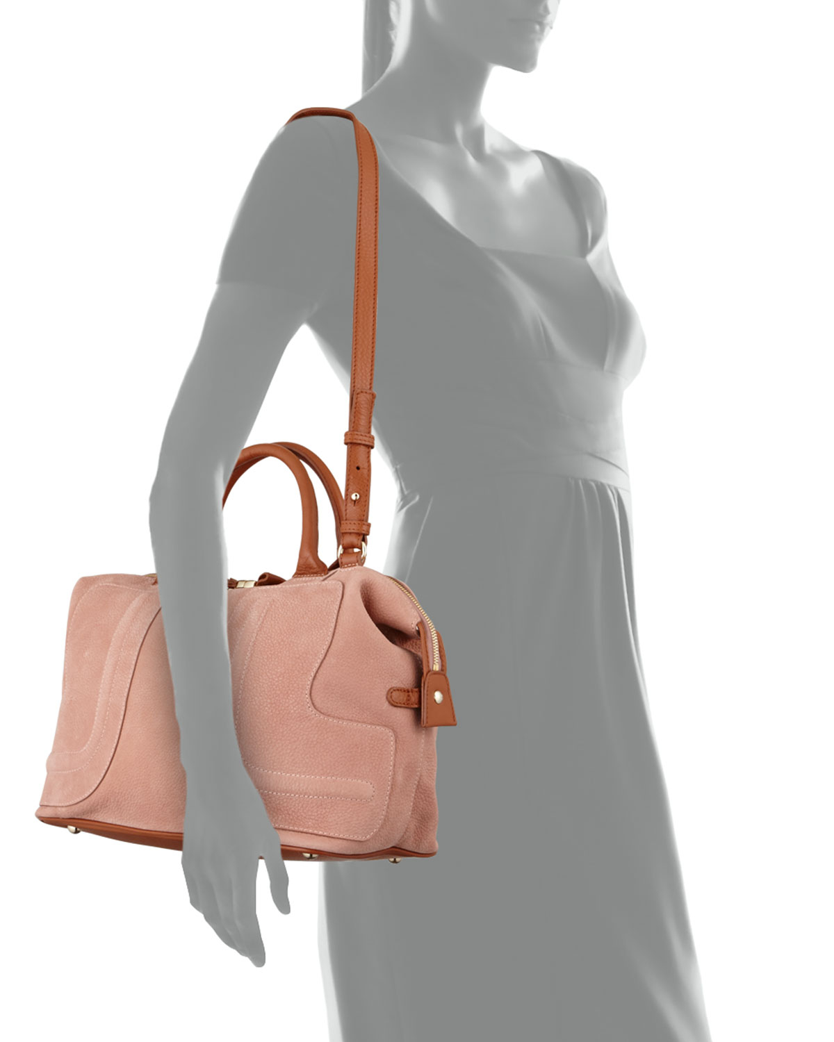 Lyst See By Chloé Kay Medium Satchel Bag In Pink Gallery