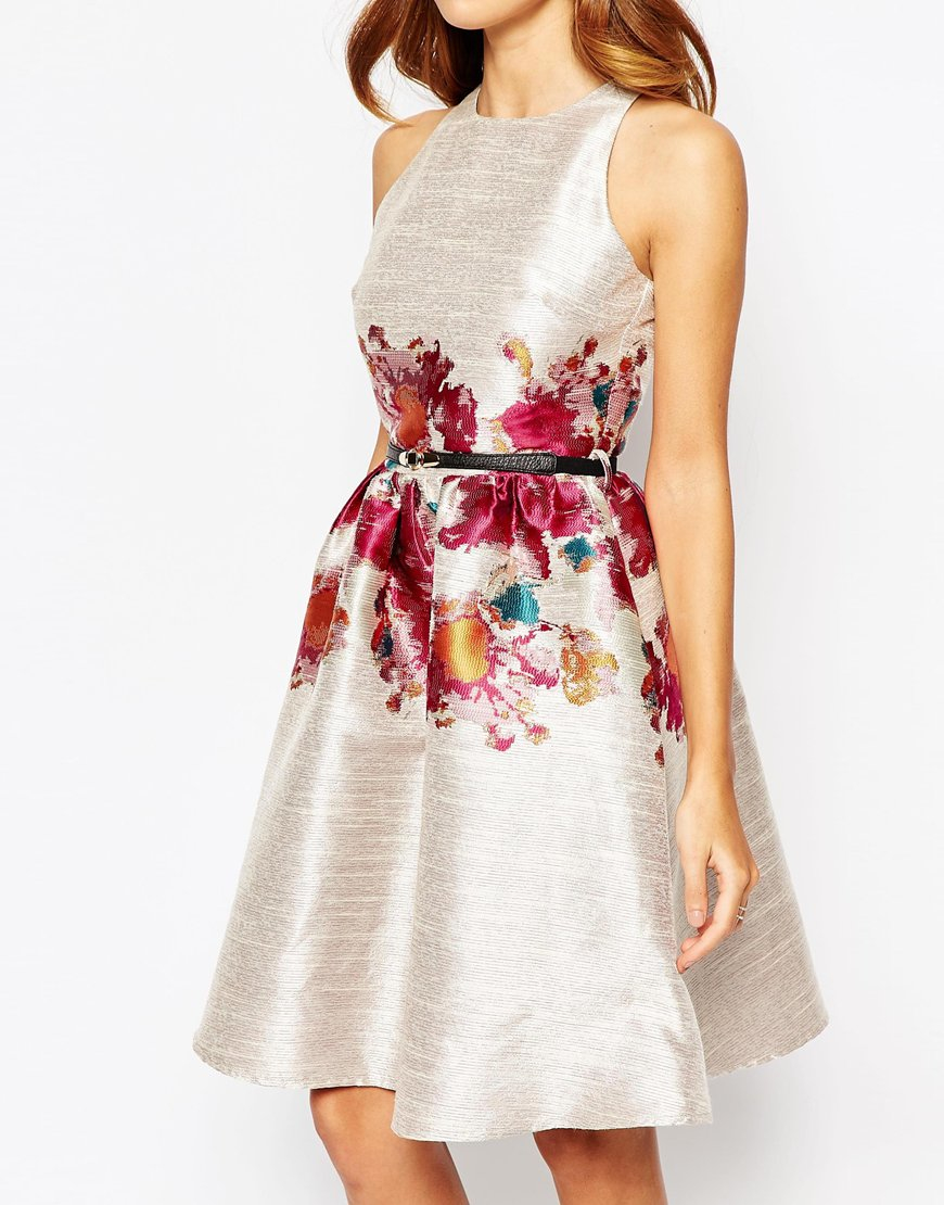Rehearsal Dress Little Mistress Skater Dress With Floral Print ... Rehearsal Dress Little Mistress Skater Dress With Floral Print ...