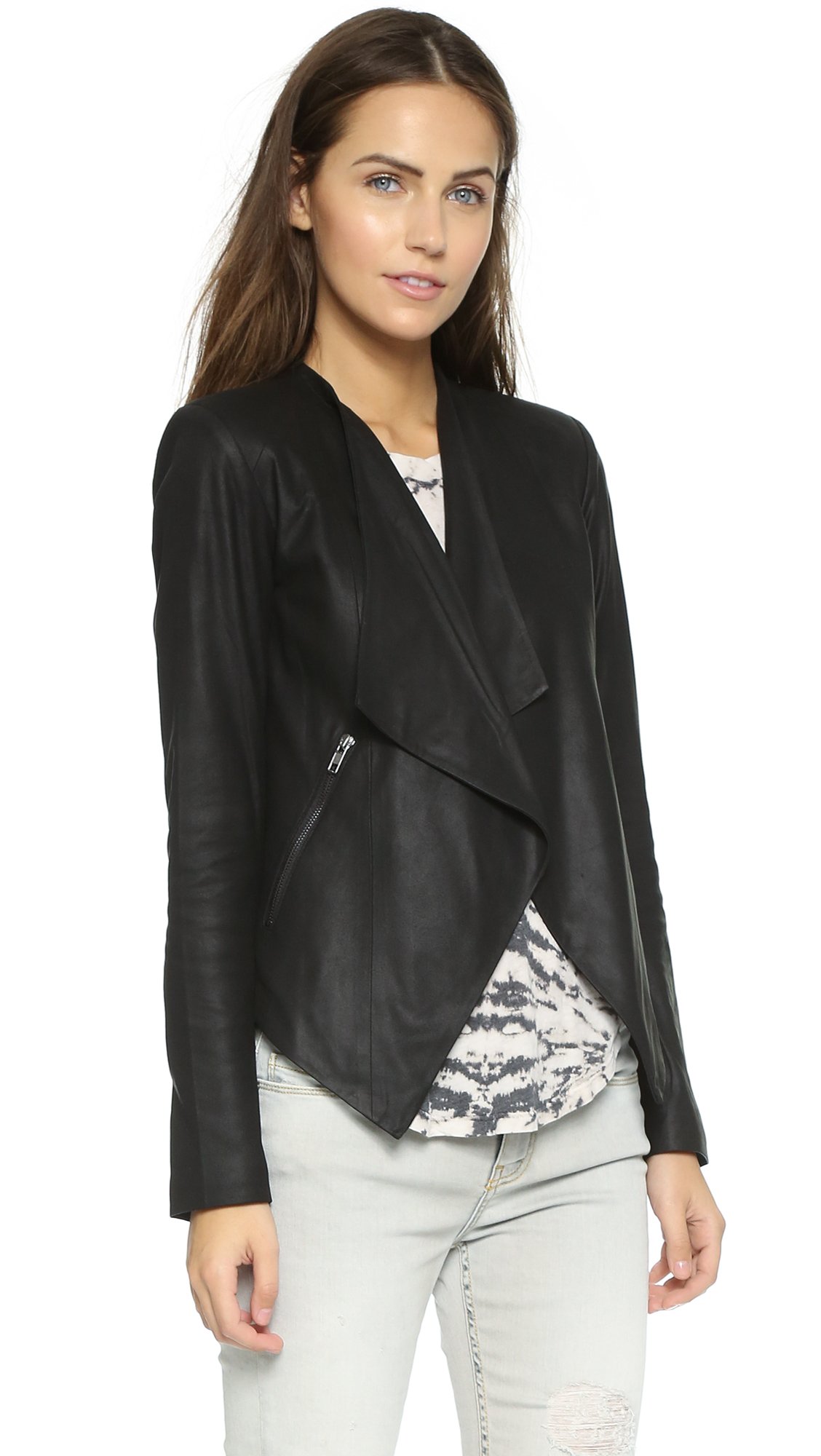 Lyst Bb Dakota Harper Leather Jacket In Black