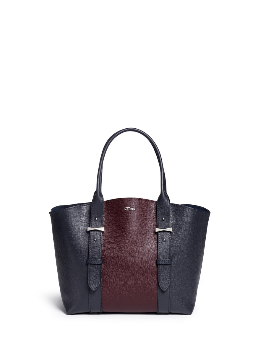 alexander mcqueen mini leather shopper