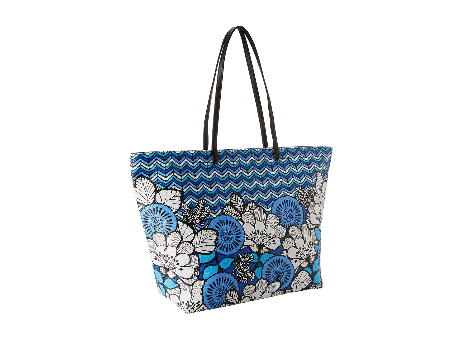 Vera Bradley Pattern Play Tote in Blue (Blue Bayou with Black Trim) | Lyst