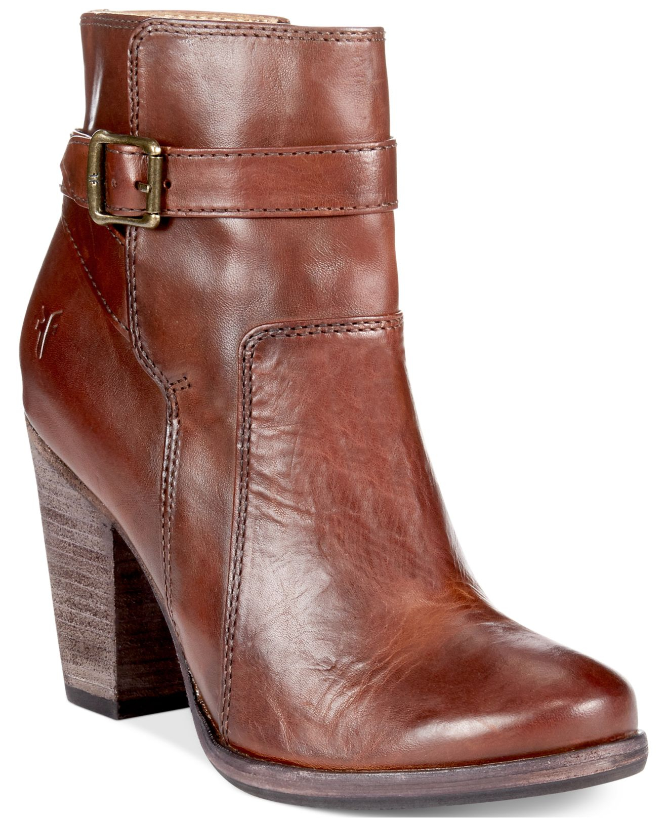 Frye Women's Patty High Heel Dress Booties in Brown | Lyst