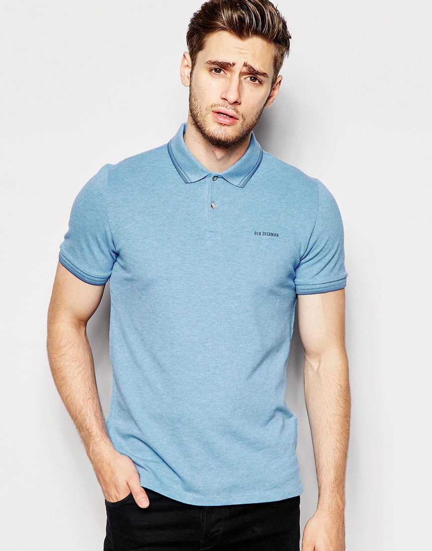 Lyst - Ben Sherman Polo Shirt in Blue for Men