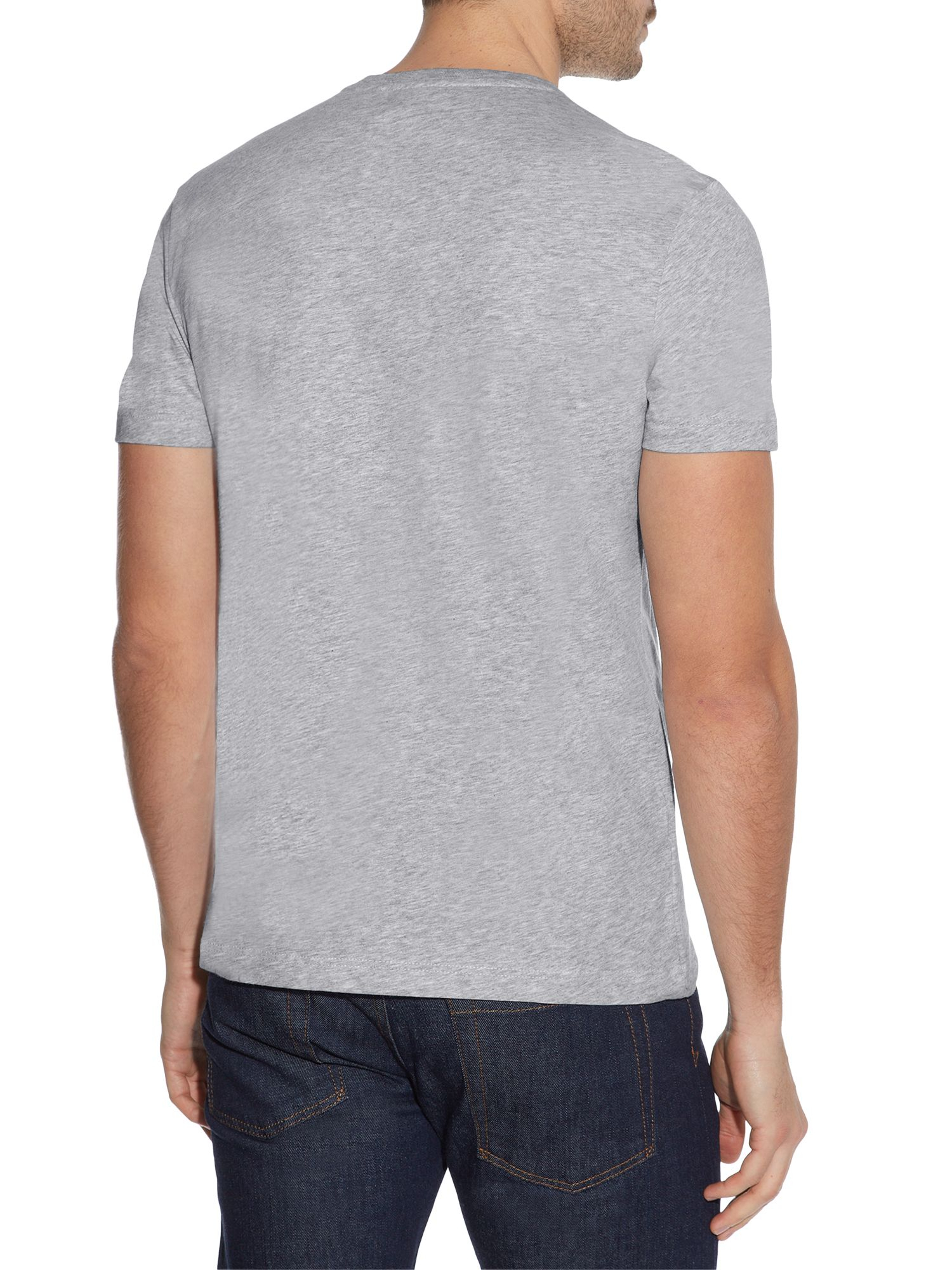 gray lacoste shirt