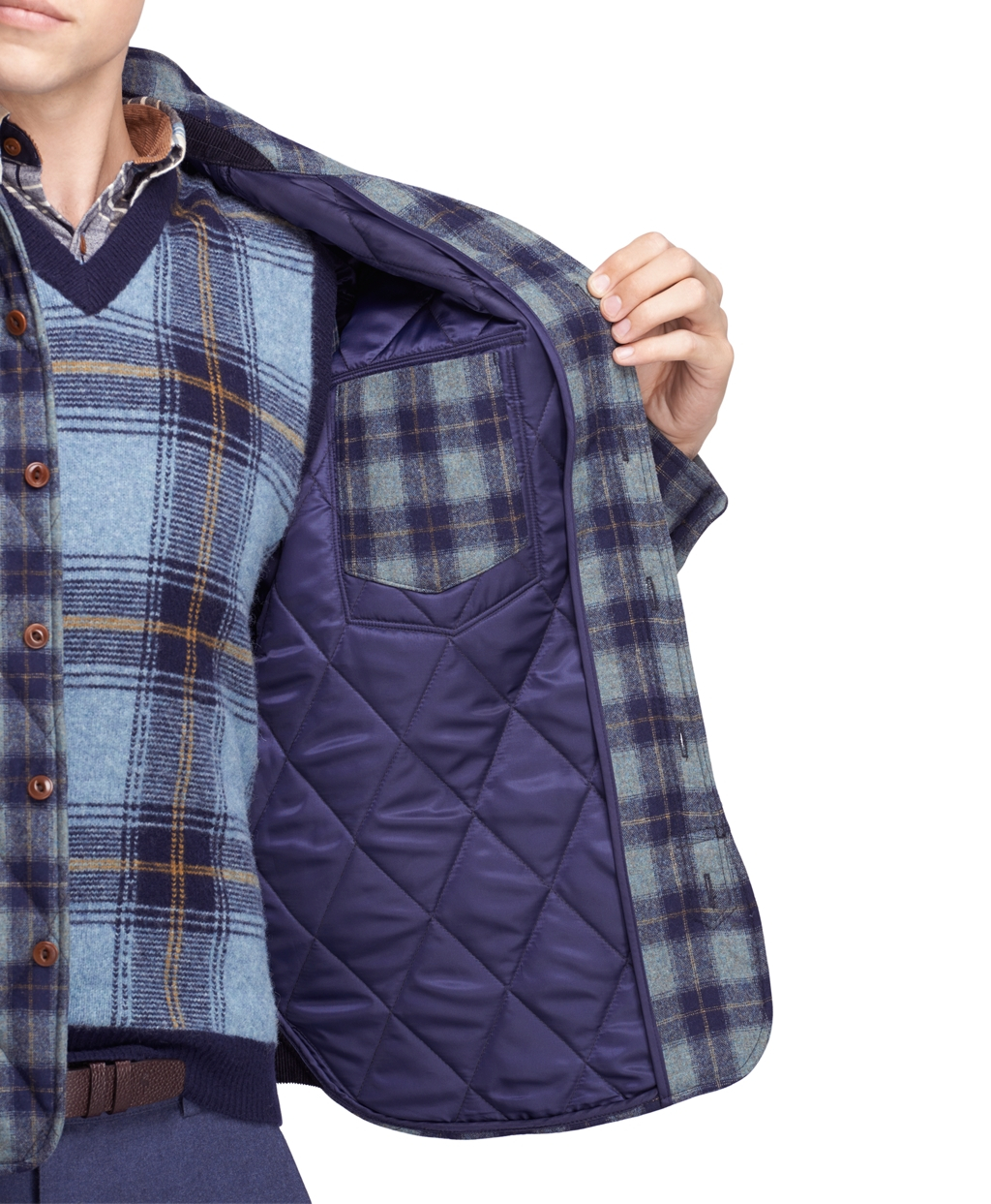 Lyst Brooks Brothers Pendleton® Quilted Shirt Jacket in Blue for Men