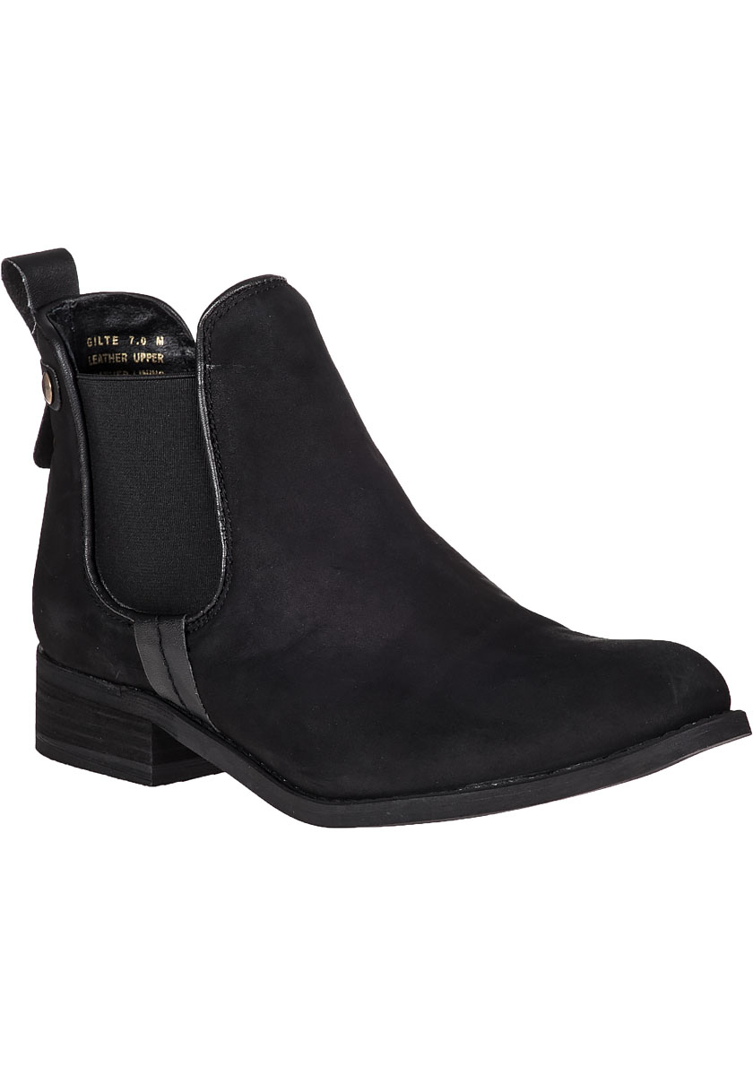 Lyst - Steve madden Gilte Ankle Boot Black Suede in Black