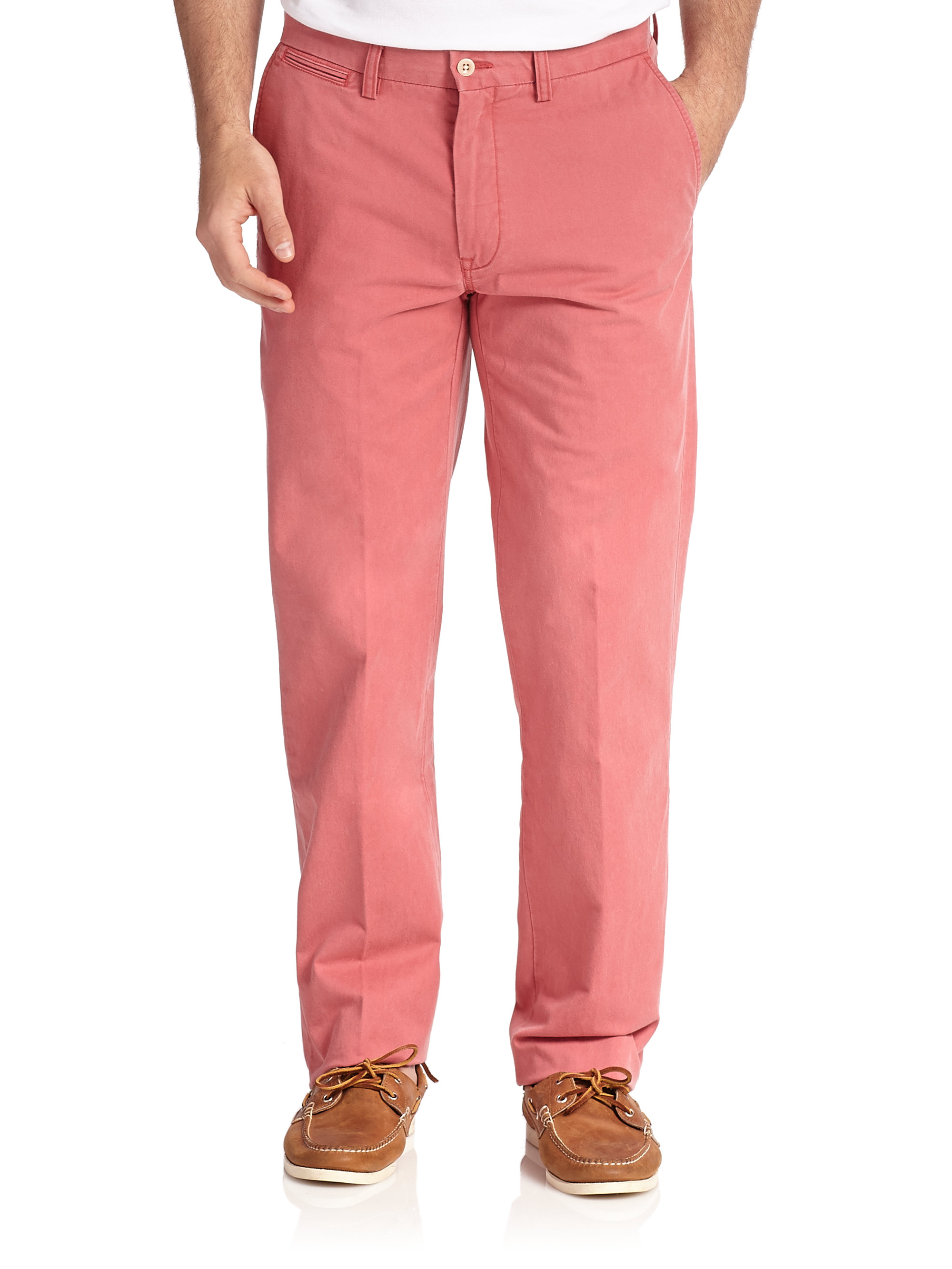 Polo Ralph Lauren Classic-Fit Lightweight Chino Pants in Pink for Men ...