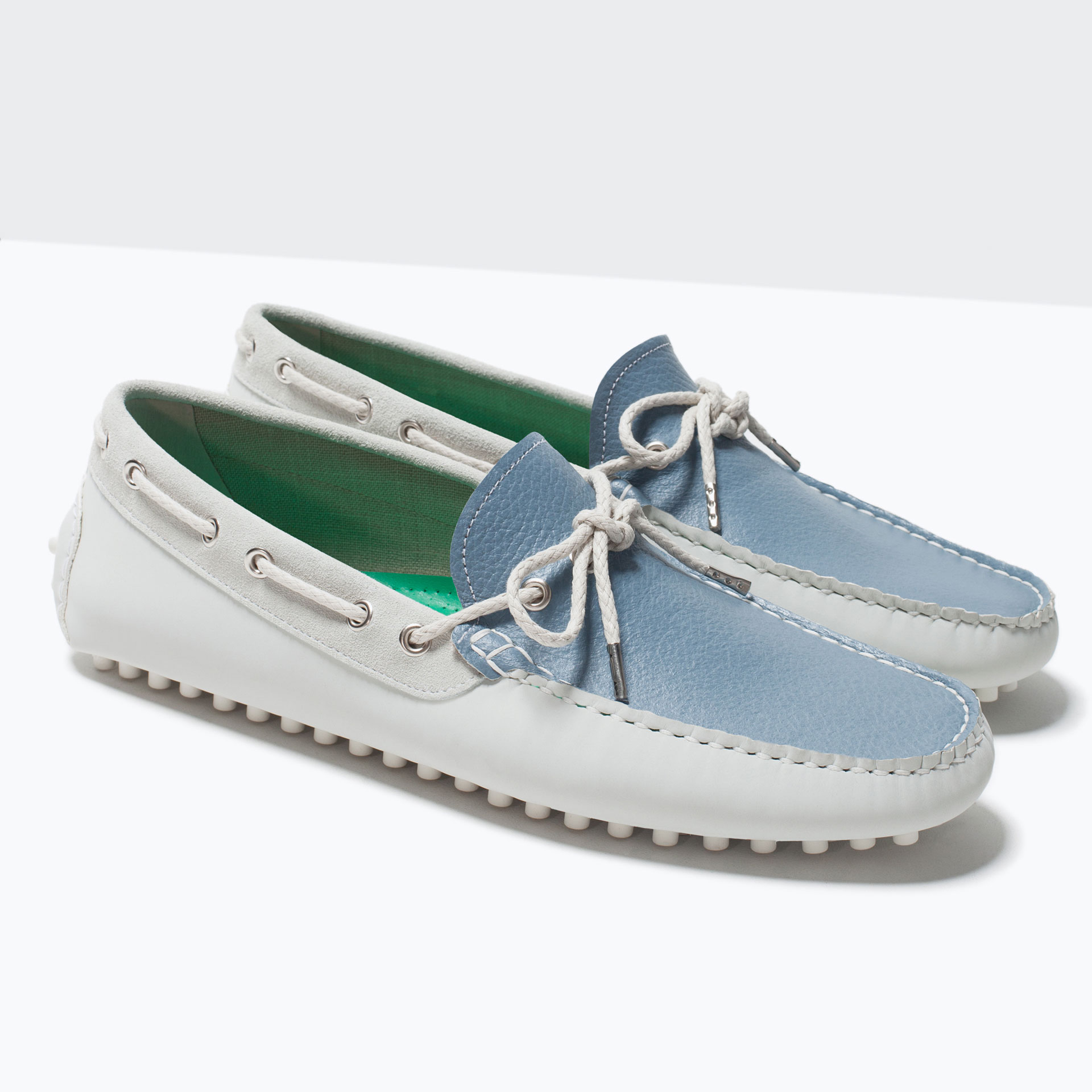 silver driving mocs