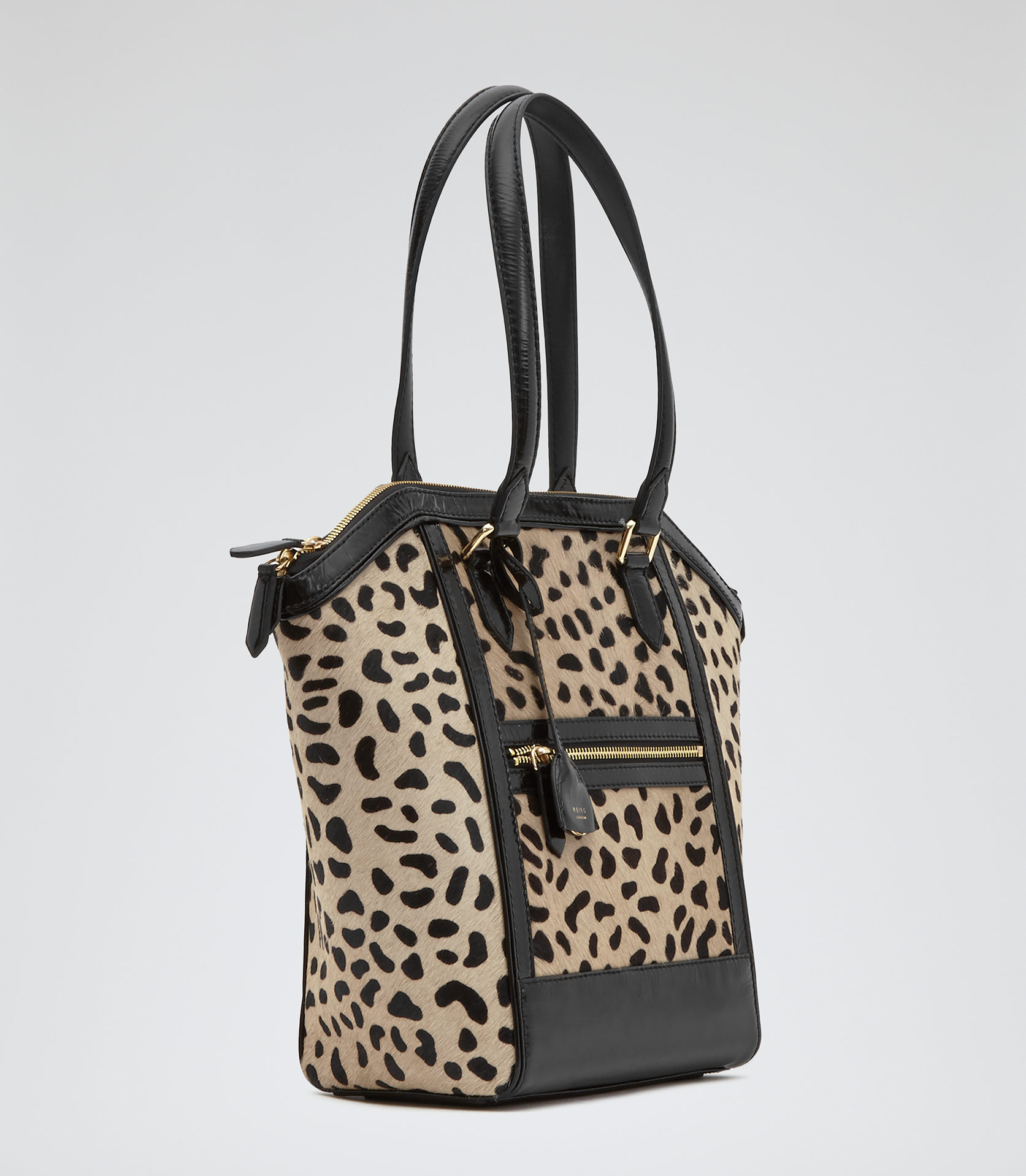 Lyst - Reiss Marlo Print Animal-print Tote Bag