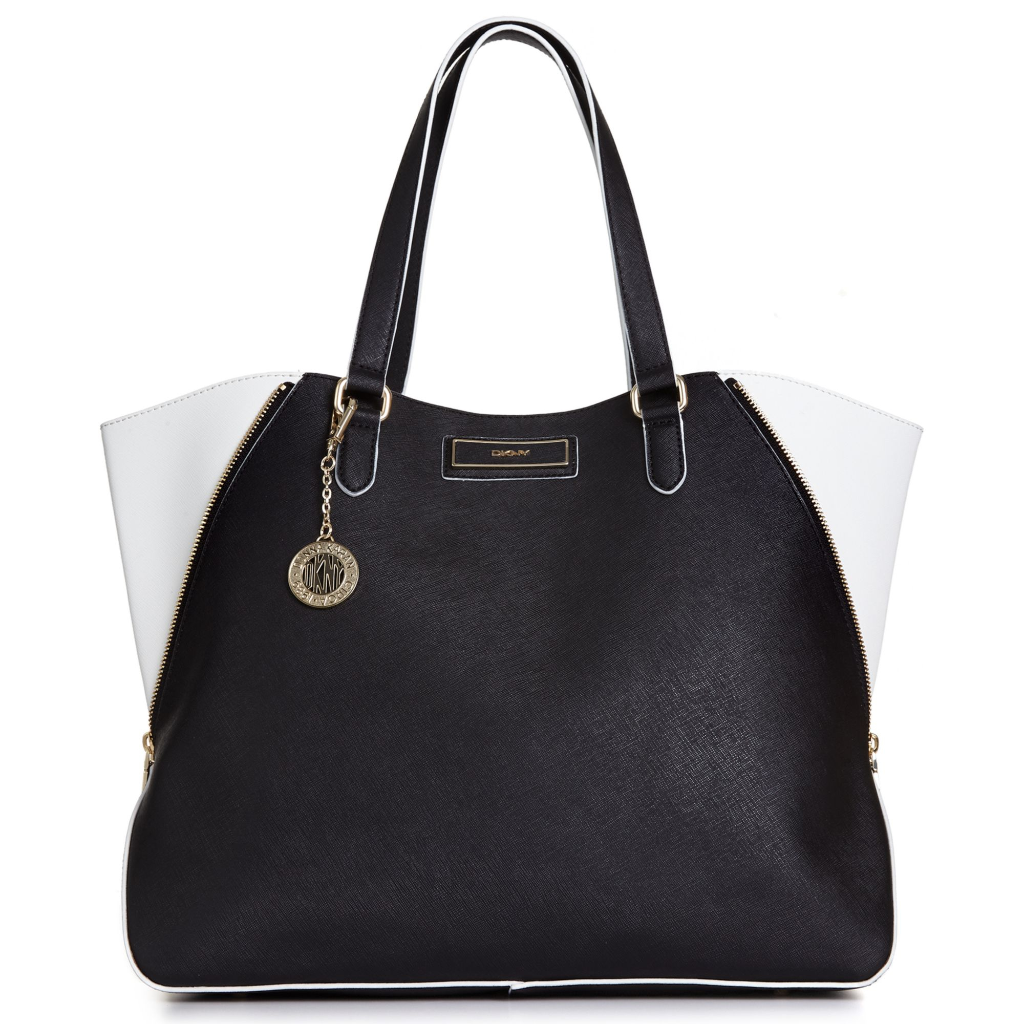 Dkny Saffiano Large Zip Tote in White Lyst