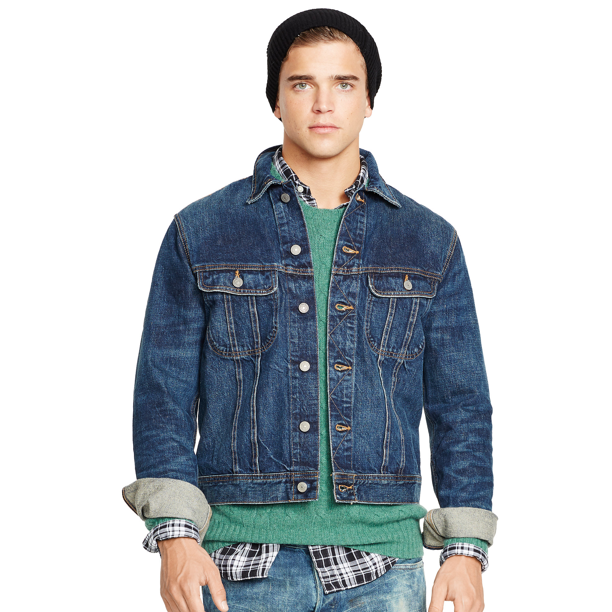 ralph lauren denim jacket mens