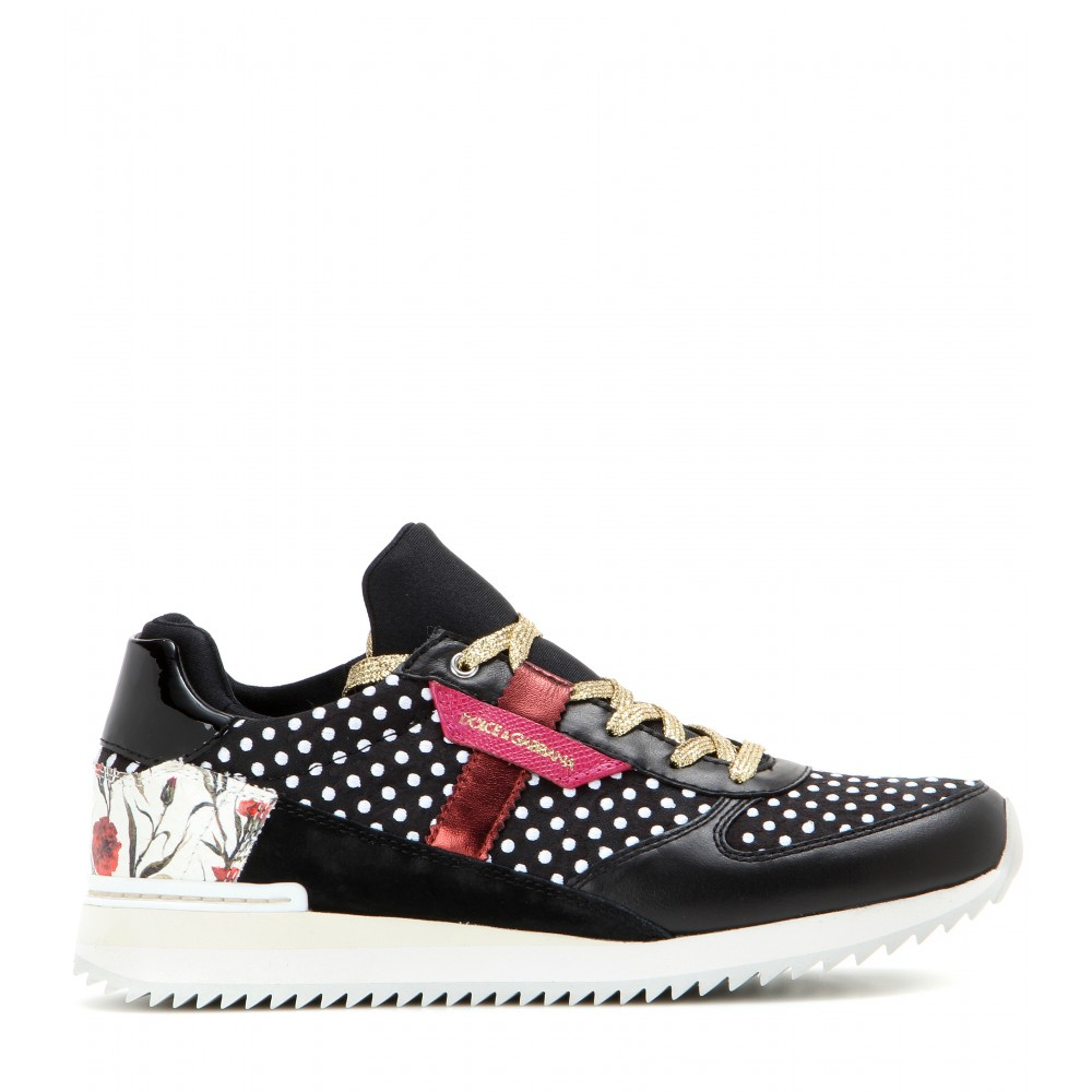 dolce and gabbana printed sneakers