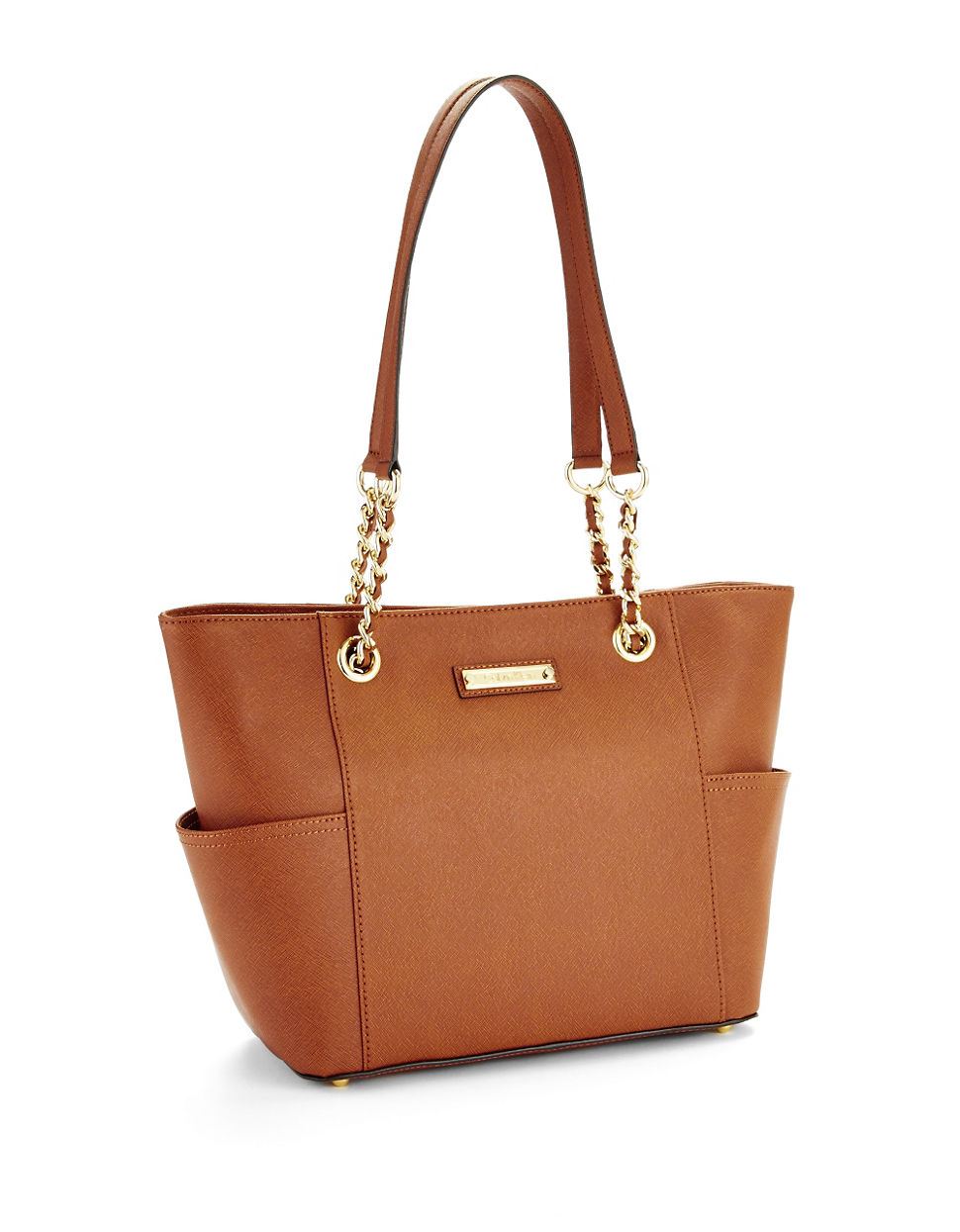  Calvin Klein Louise Saffiano Leather Key Item Tote