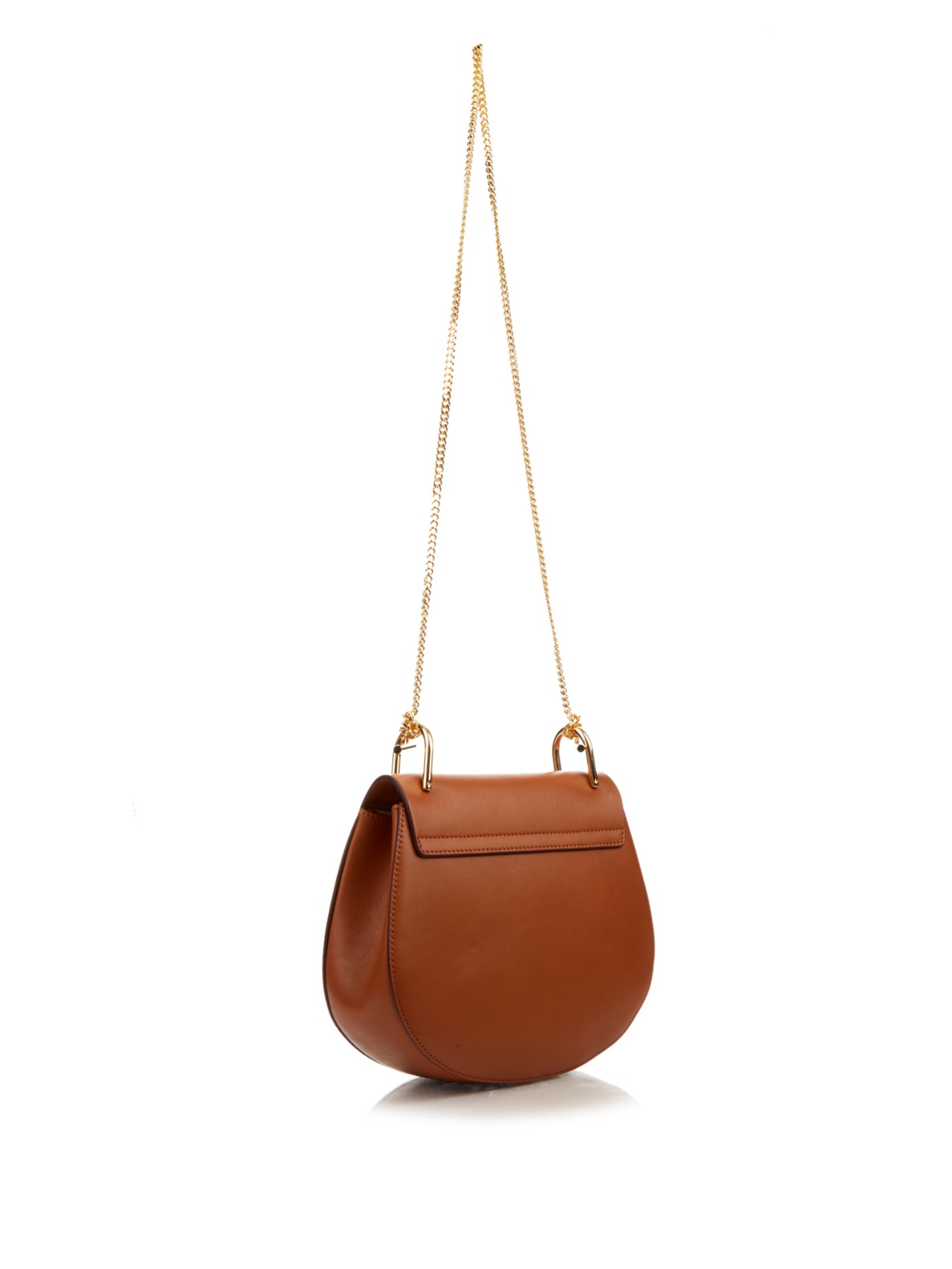 replica chloe handbag - Chlo Drew Small Leather And Suede Cross-Body Bag in Brown (TAN ...