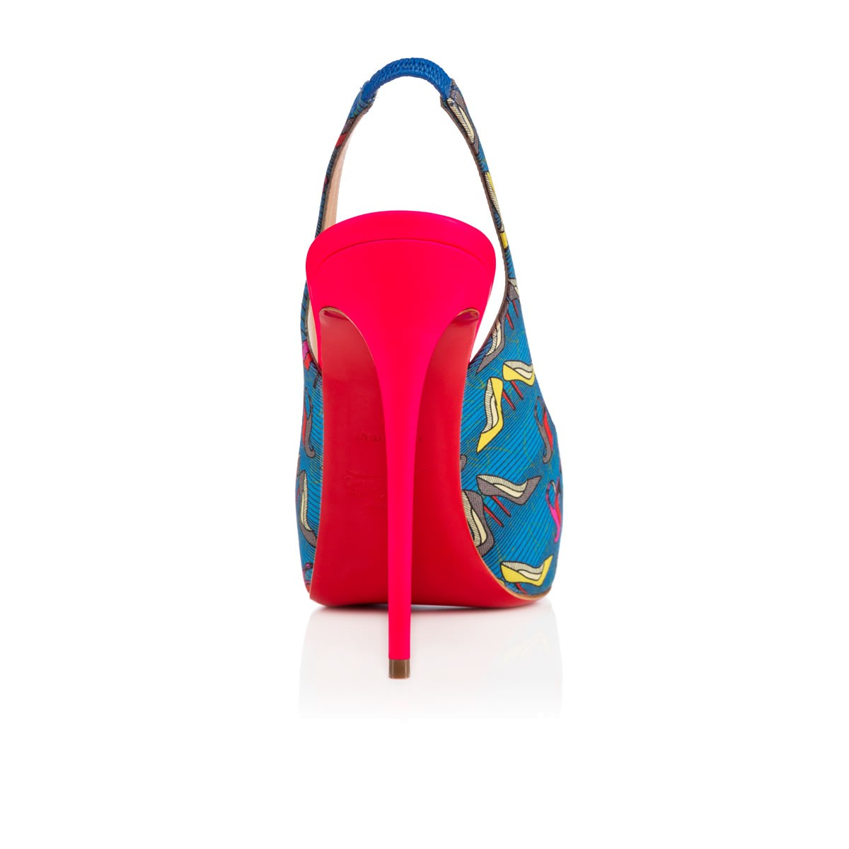 Christian louboutin Private Number Tissu Afri Loubi/Patent in Blue ...  
