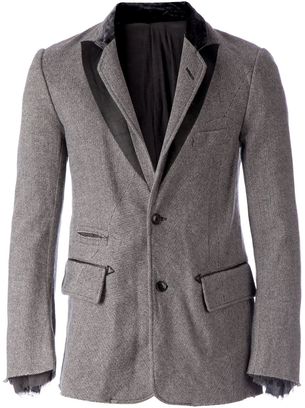 black tweed blazer outfit