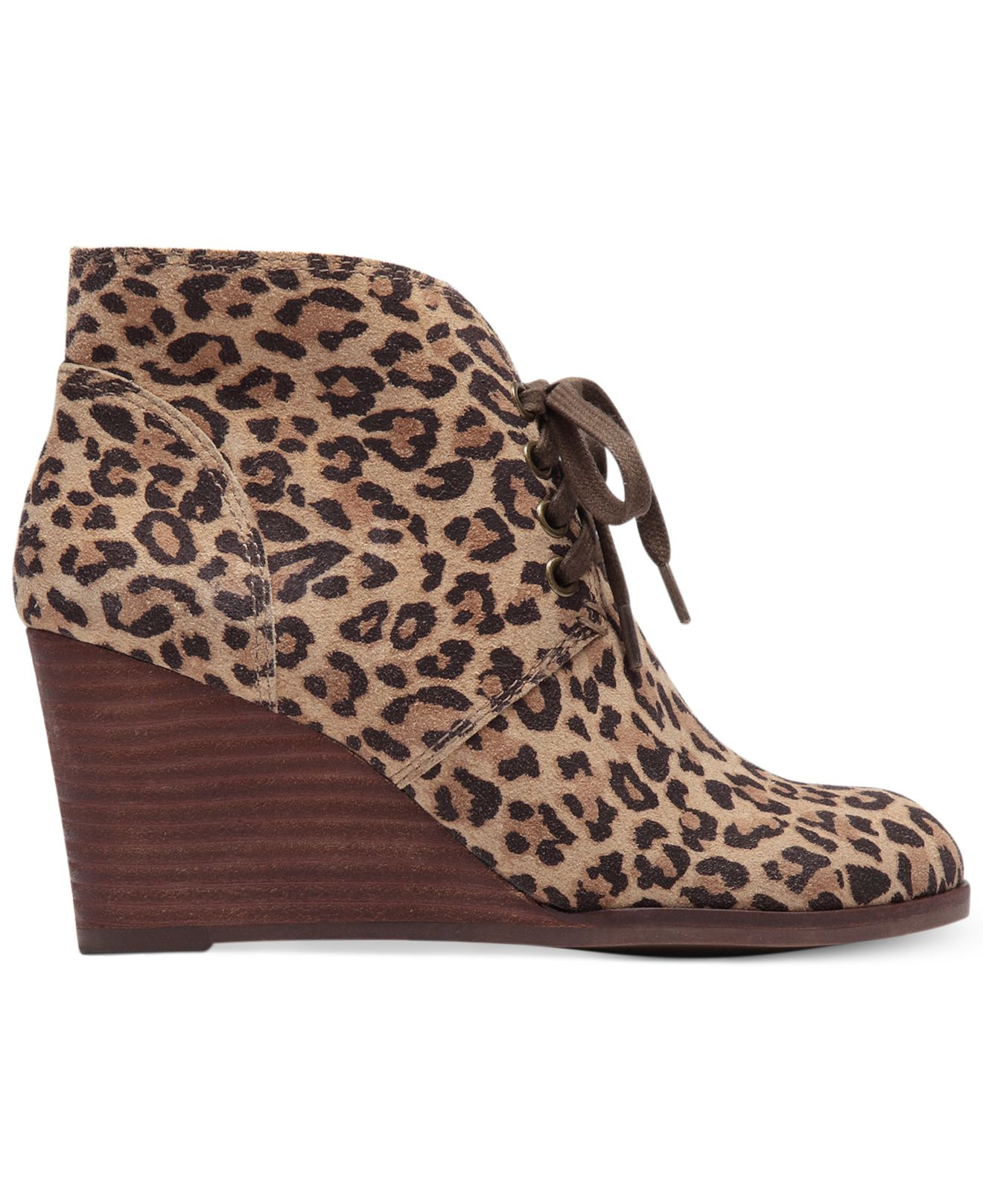 Lucky Brand Swayze Wedge Booties In Brown Lyst Gallery - Lucky Brand Swayze Wedge Booties In Brown Lyst