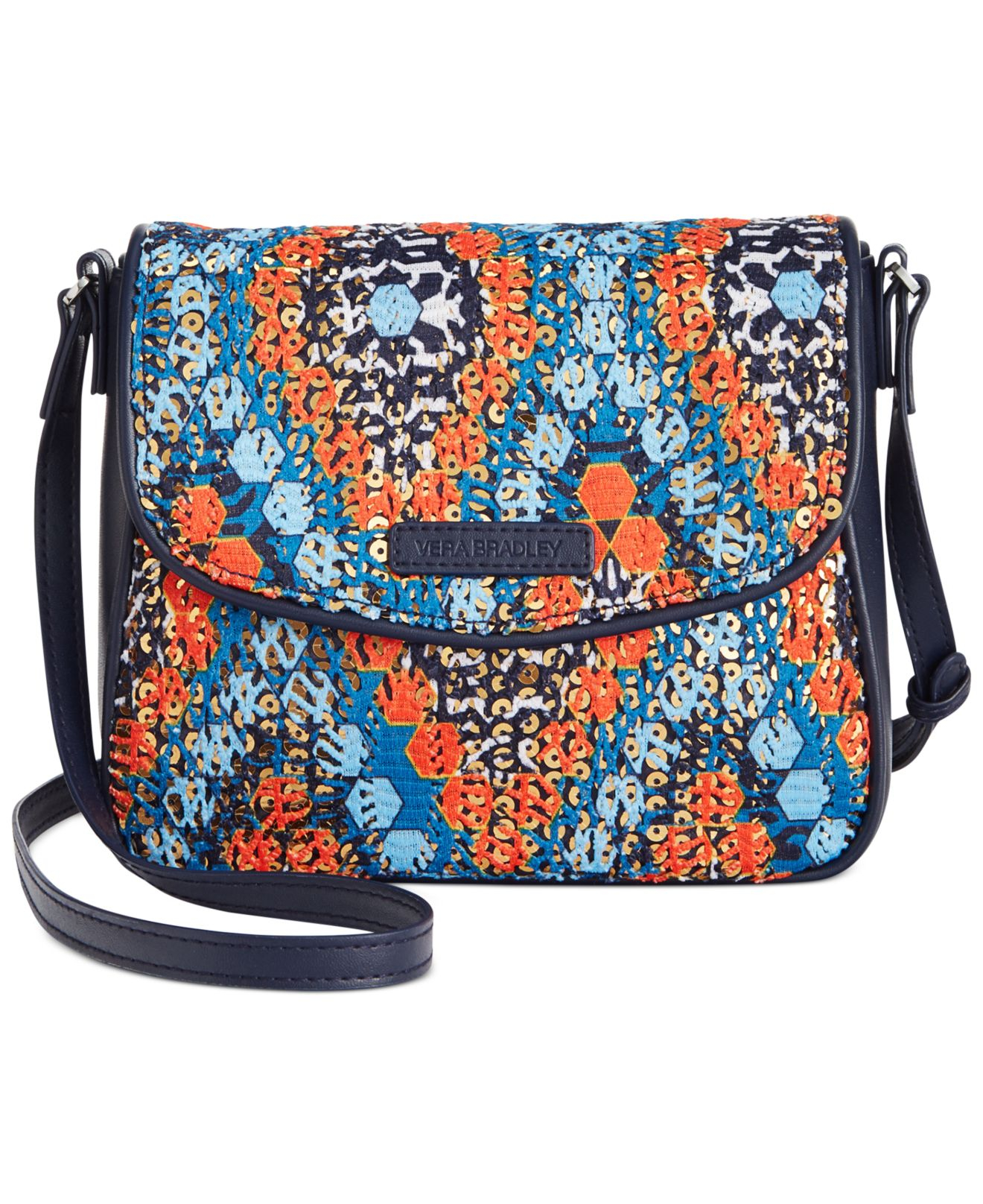 Vera bradley Summer Sparkle Crossbody in Silver (Marrakesh Beads) Lyst