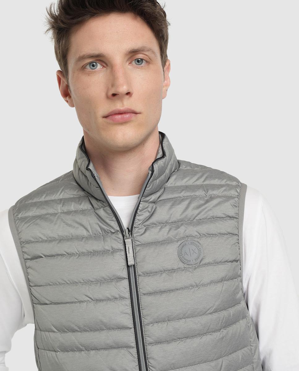 Armani Exchange Synthetic Grey Quilted Gilet in Light Grey (Gray) for ...