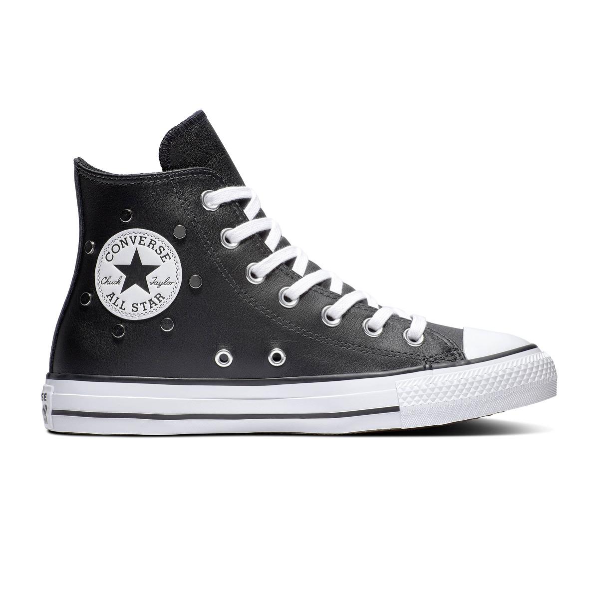 Converse Chuck Taylor All Star Leather Studs Casual Leather High-top ...