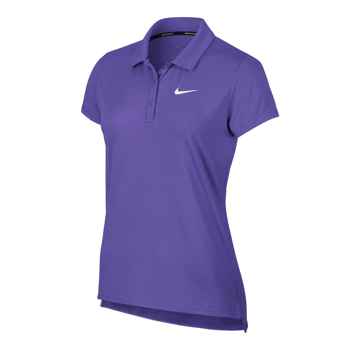 Nike Synthetic Court Pure Polo Shirt in Purple - Lyst