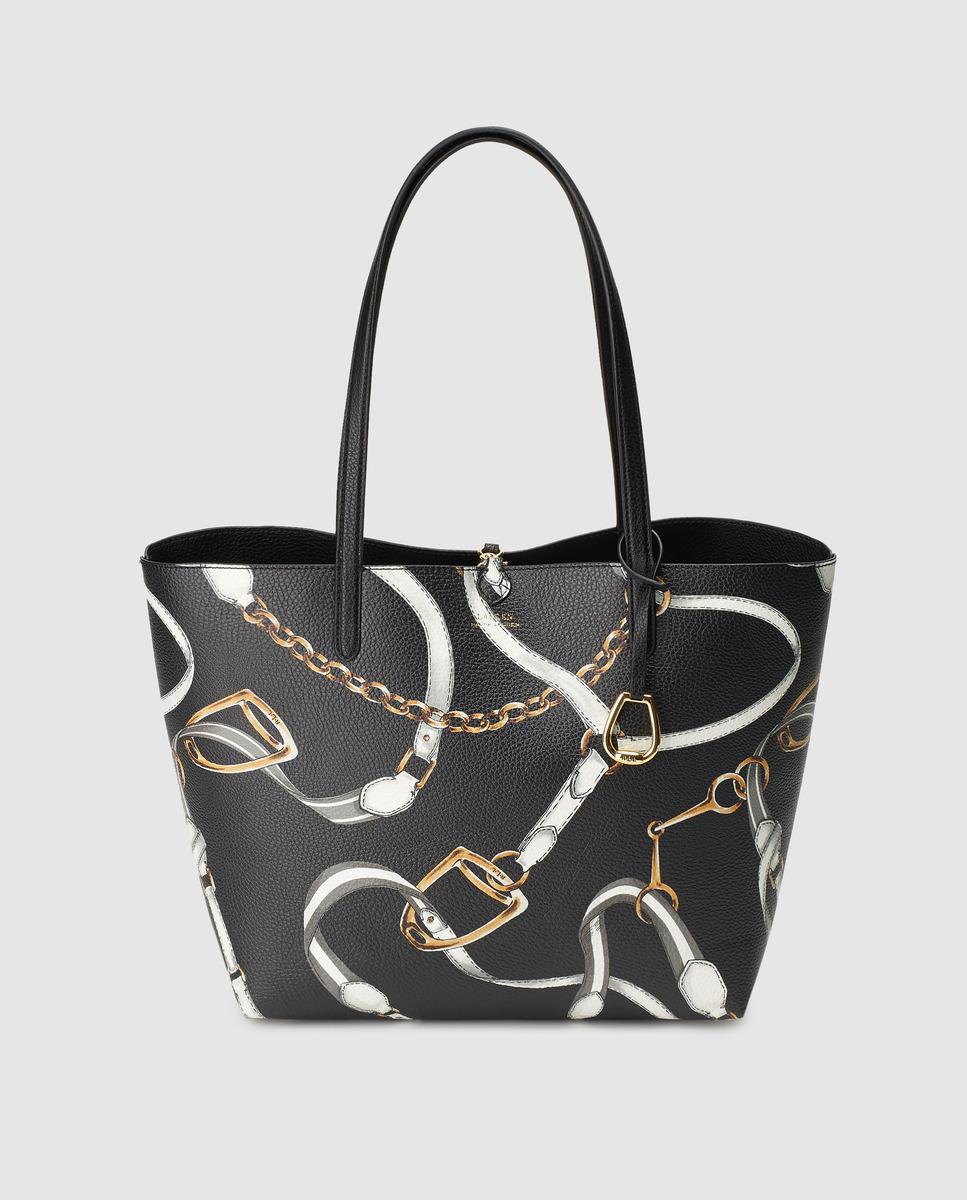 Lyst Lauren by Ralph Lauren Reversible Black Printed And Plain Medium